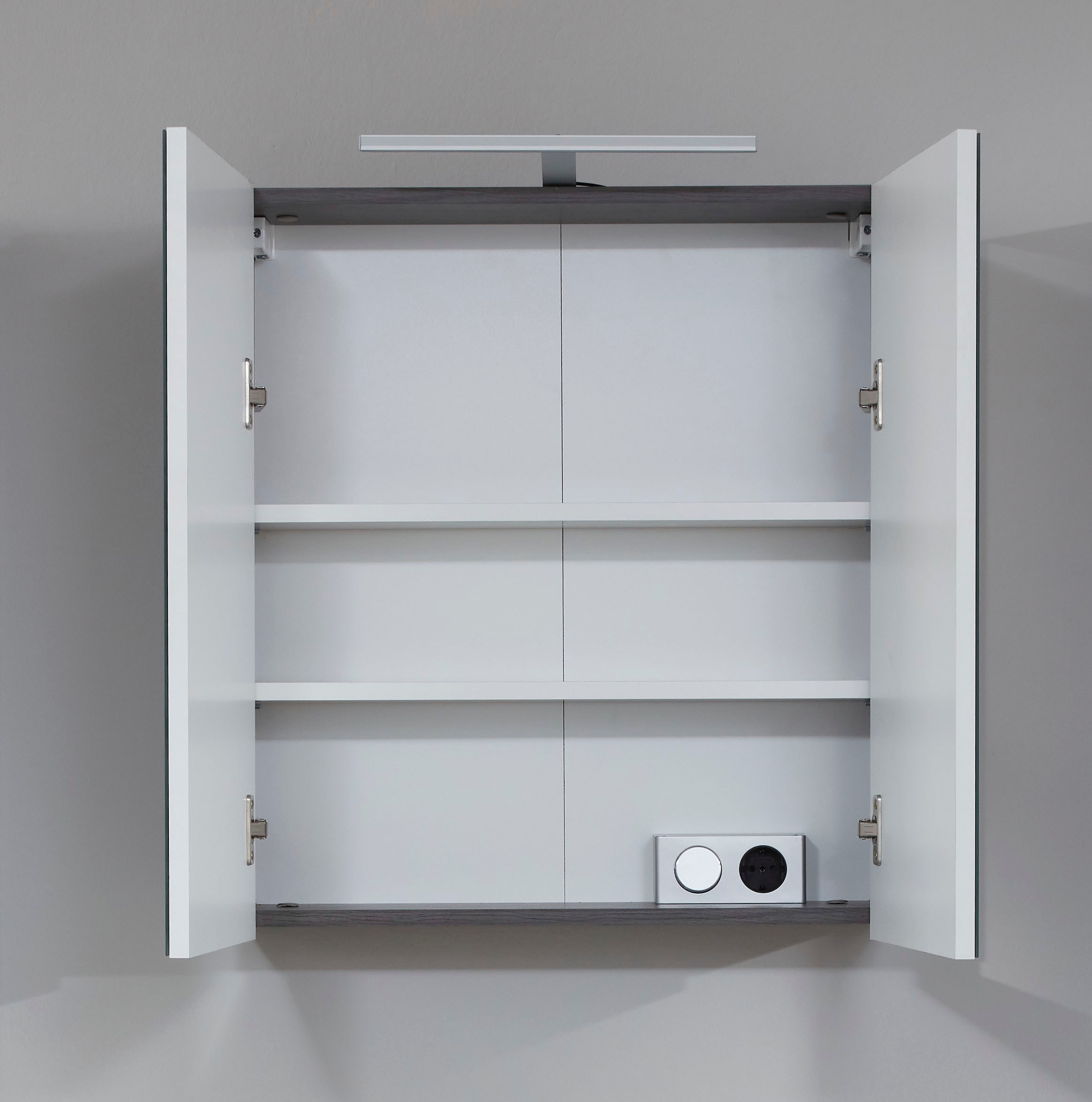 INOSIGN Spiegelschrank »Sovana«, Badschrank wahlweise mit oder ohne Beleuchtung - (B/T/H) 60/18/67 cm