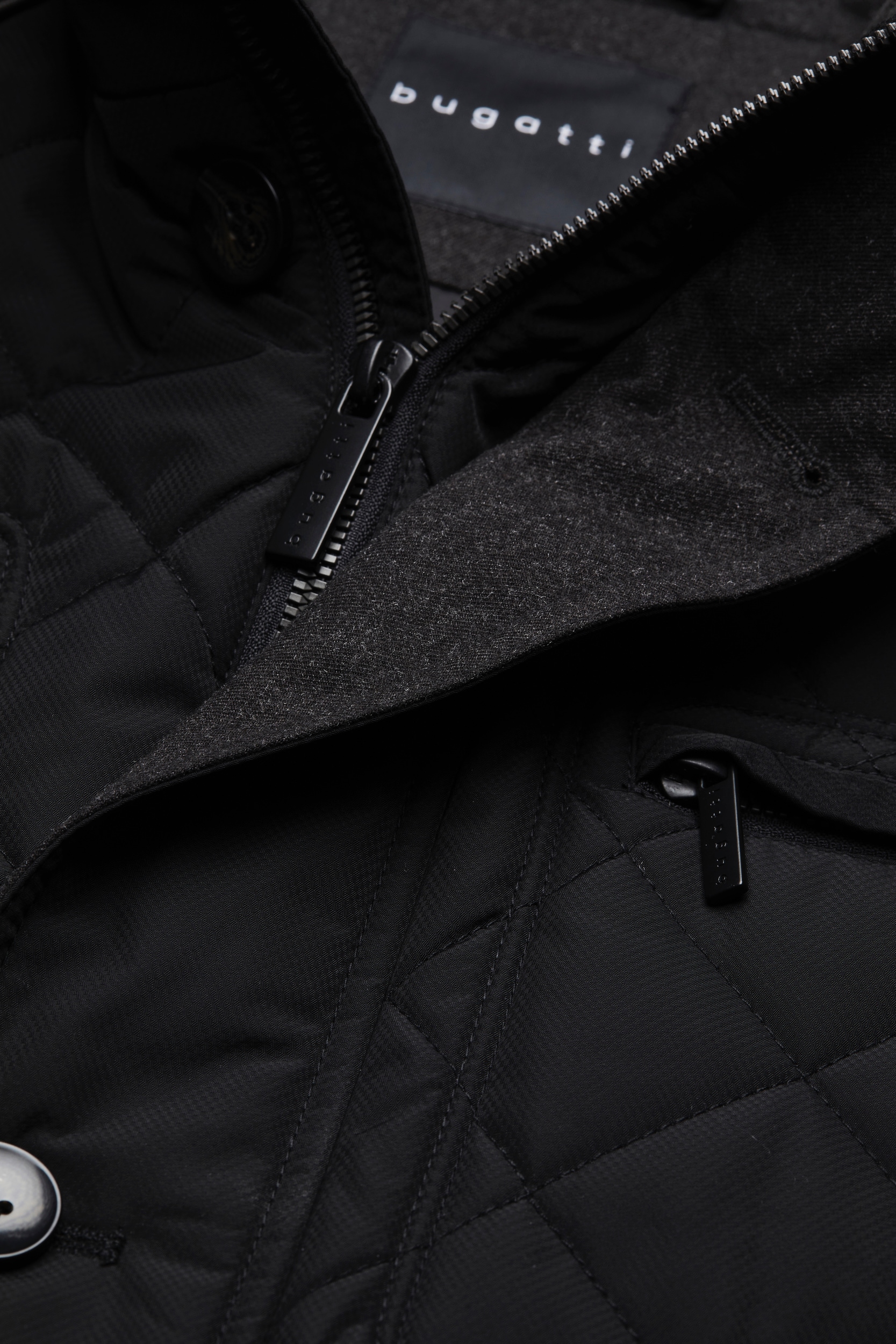 bugatti Langjacke, ohne Kapuze, im Rautenstepp