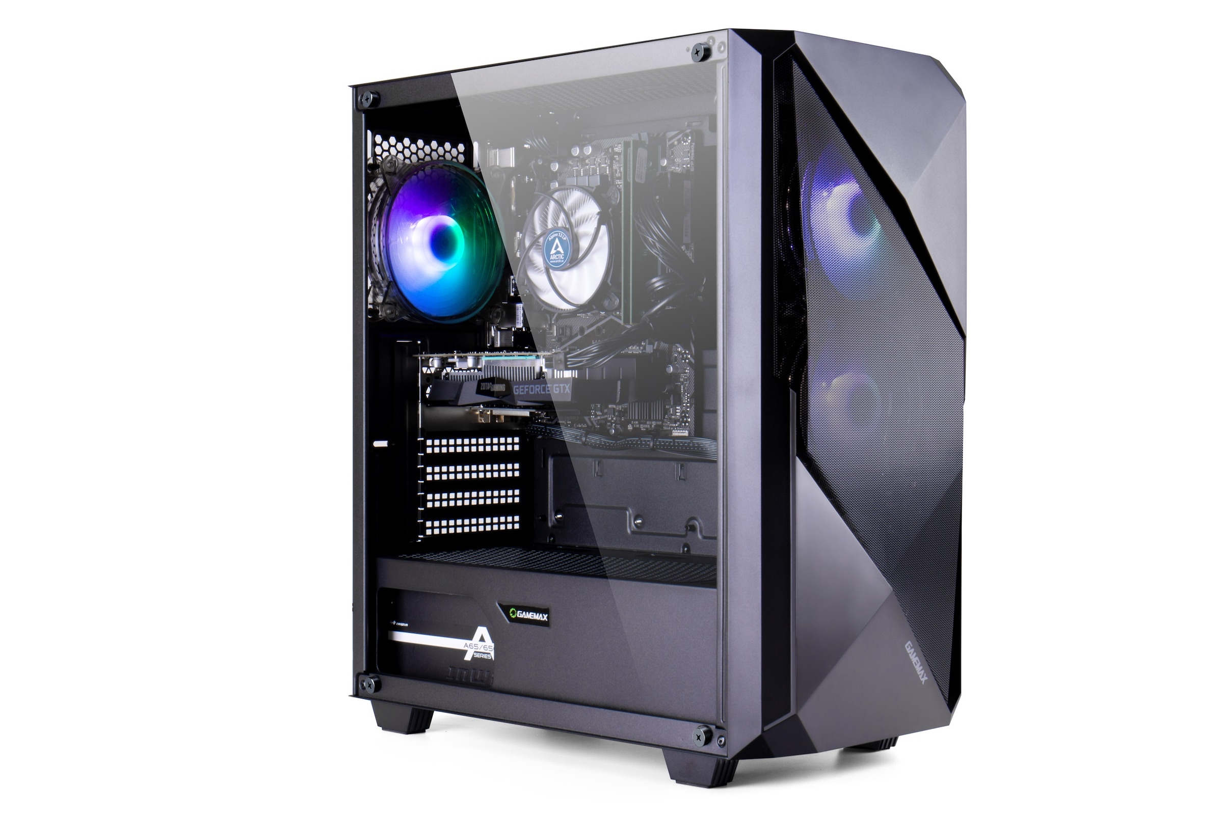 GAMEMAX Gaming-PC-Komplettsystem »GigaDeal Striker SET2648«, (inkl. Maus & Tastatur), Windows 11 + Gigabyte GS32QC LED-Monitor Curved, 80 cm (32")