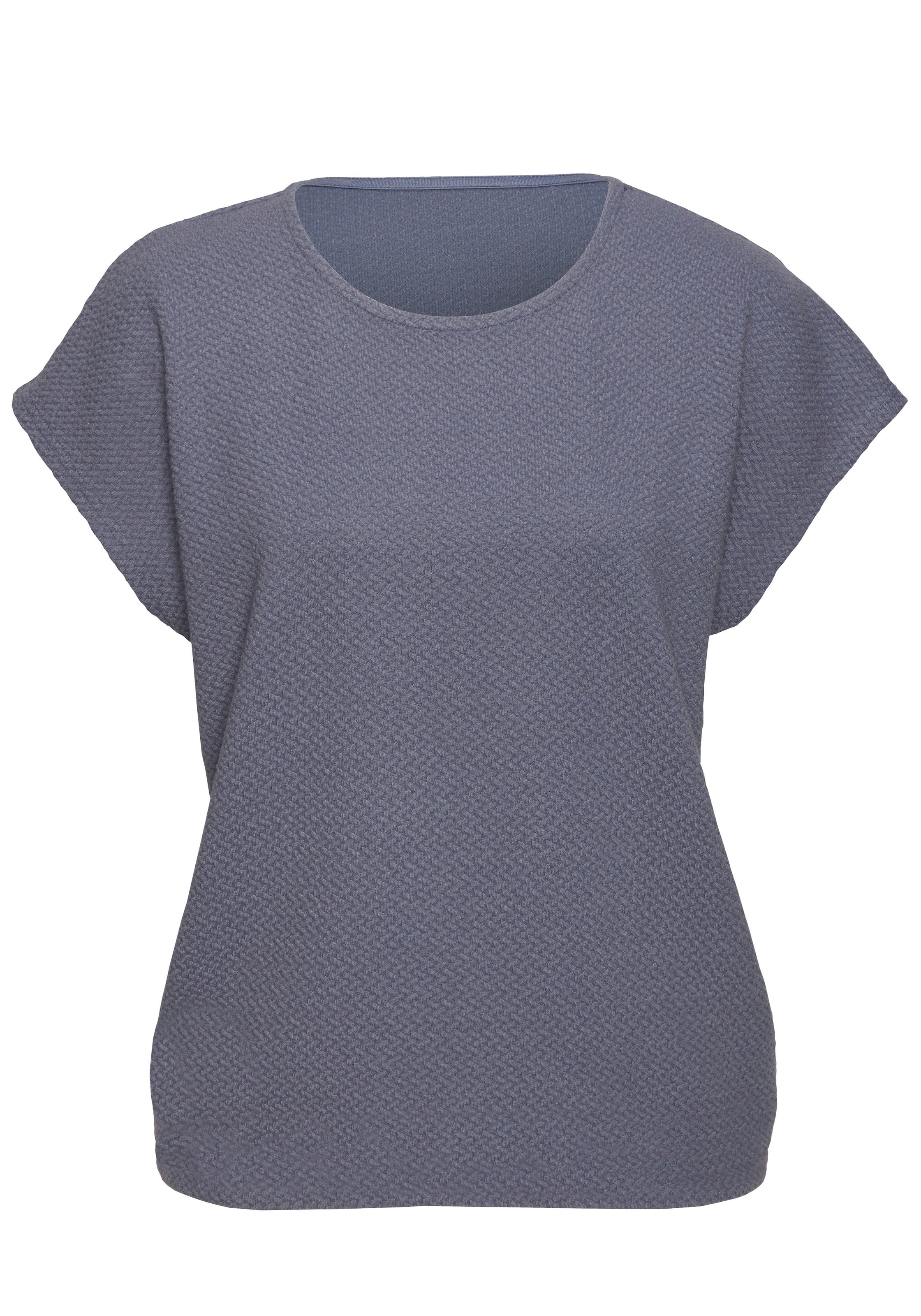 Vivance Kurzarmshirt »aus bügelfreier Strukturqualität im 2er Pack«, (Packung), mit Viskose
