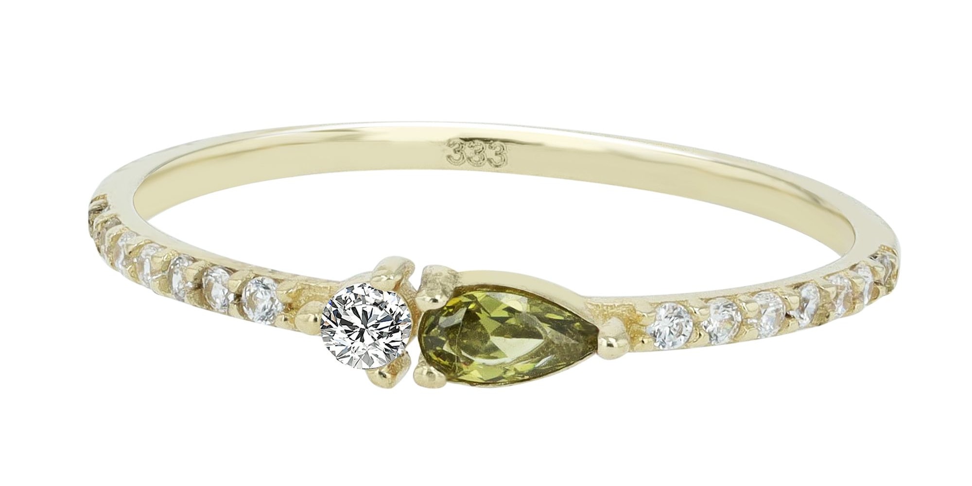 Adelia´s Fingerring »Adelia's Damen Ring aus 333 Gold mit Zirkonia«