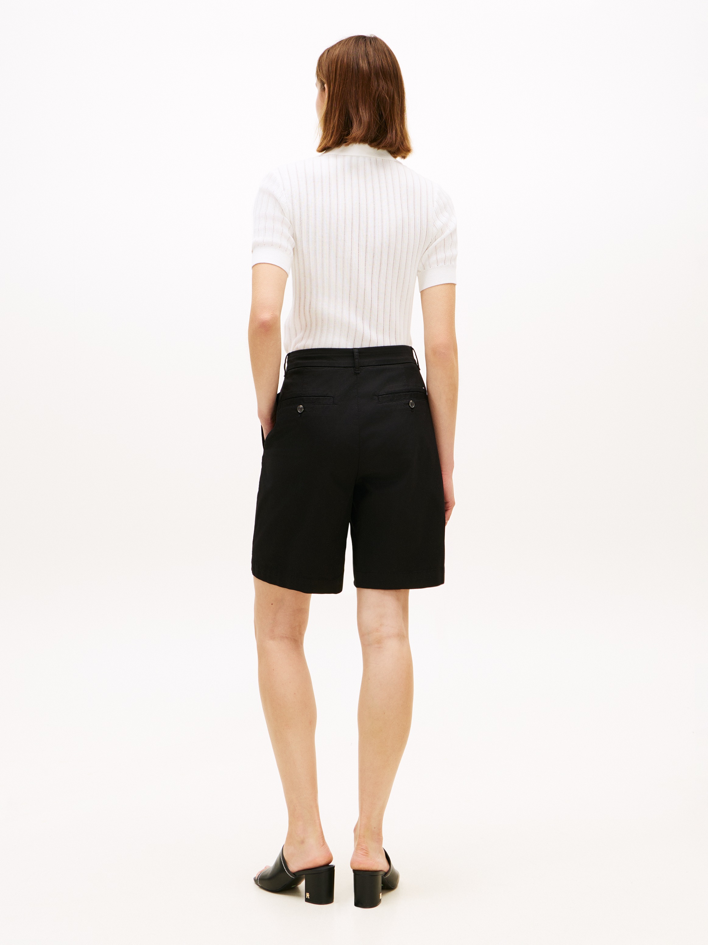 Tommy Hilfiger Chinoshorts »CO GMD BLEND CHINO SHORT«  mit geknöpften Gesäßtaschen, Regular Fit