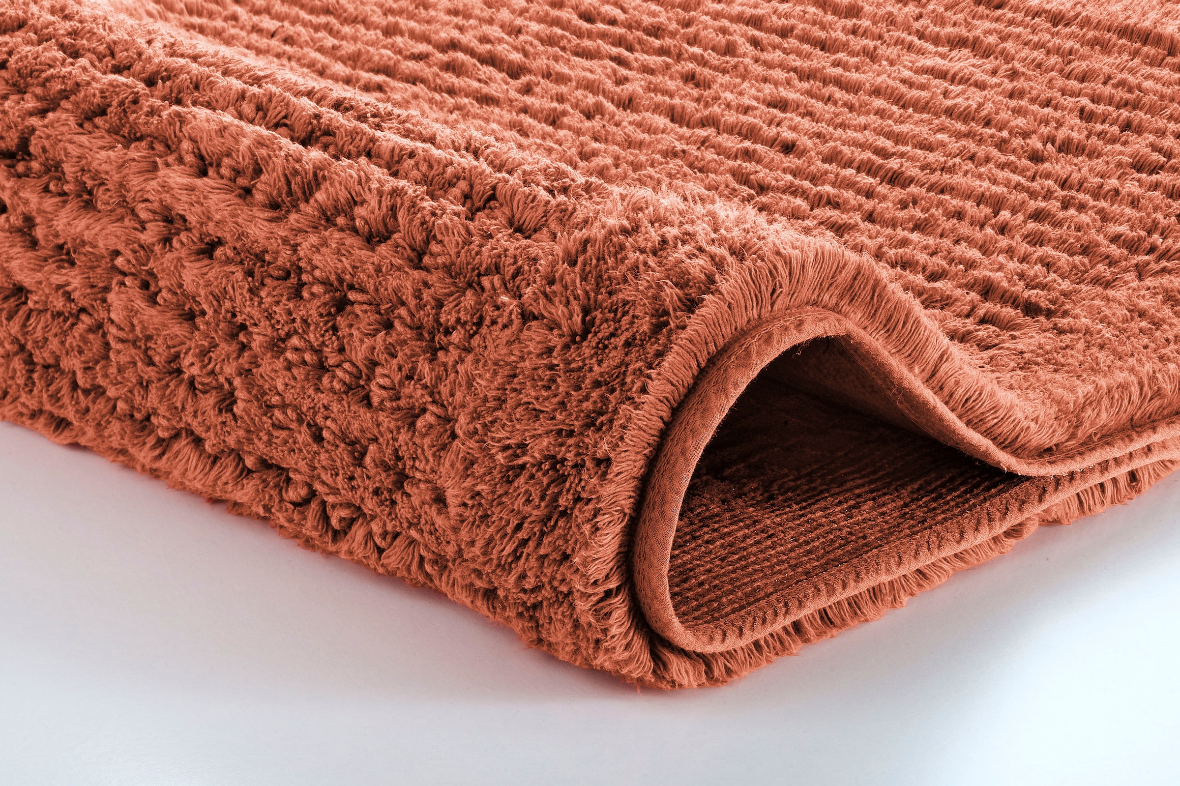 Kleine Wolke Badematte »Net, Badvorleger, Badezimmer Teppich« Höhe 17 mm rutschhemmend beschichtet fußbodenheizungsgeeignet Badteppich, Uni Farben, rutschhhemmend