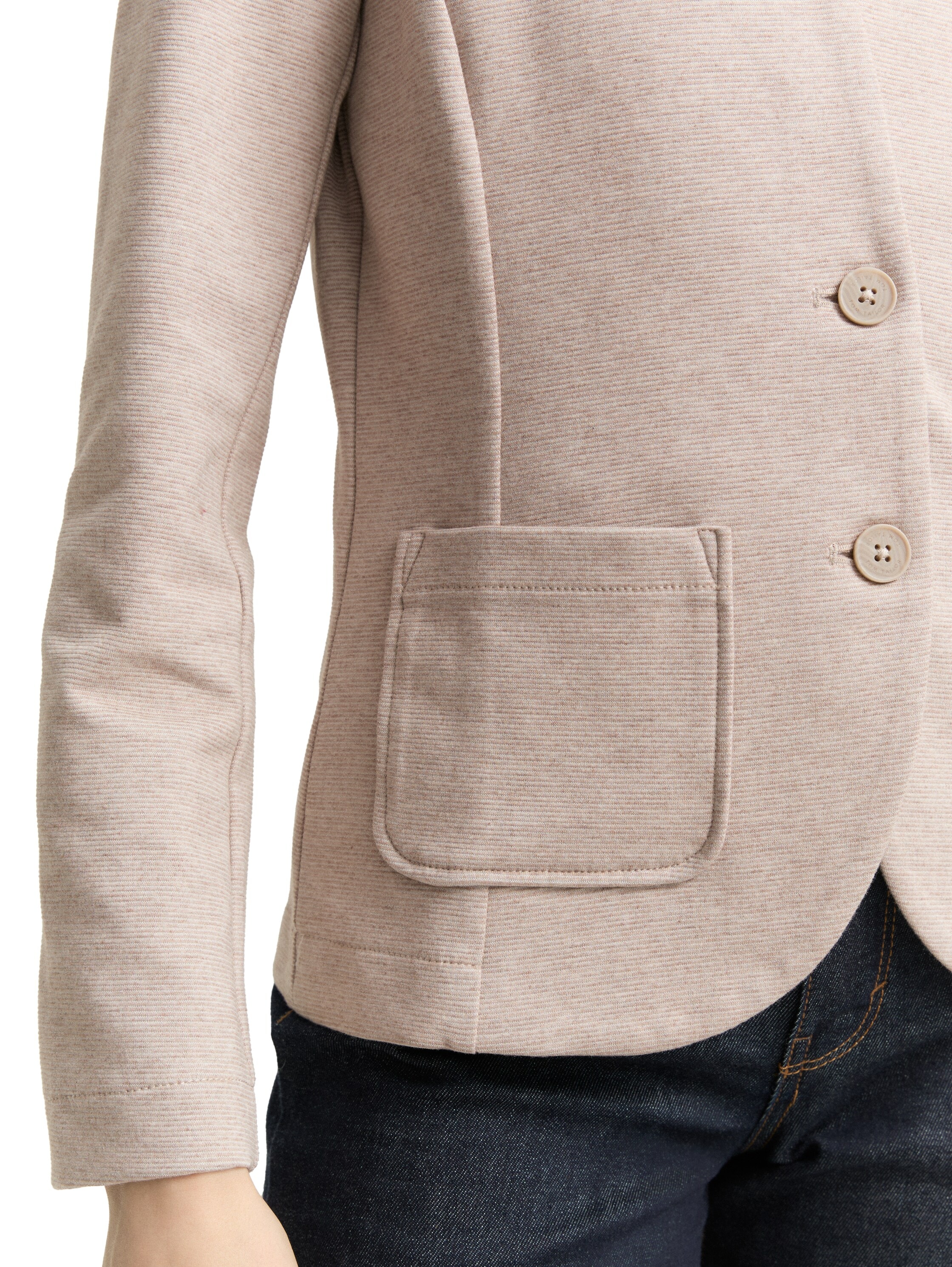 TOM TAILOR Sweatblazer »Ottoman«, mit aufgesetzten Taschen und Struktur