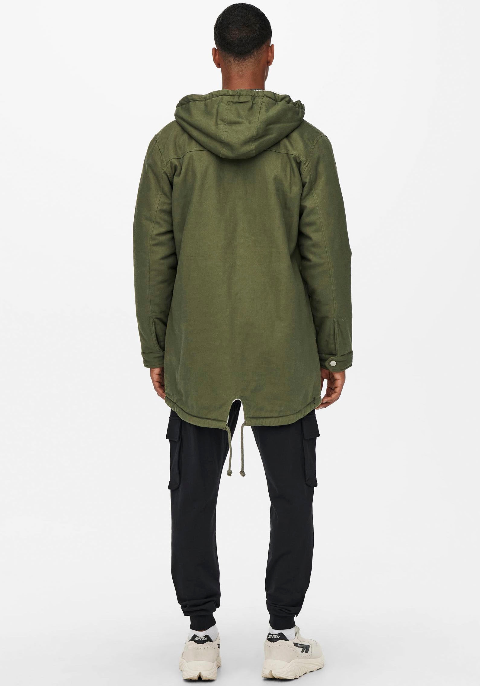 ONLY & SONS Parka »ONSALEXANDER LIFE PARKA OTW VD«, mit Kapuze
