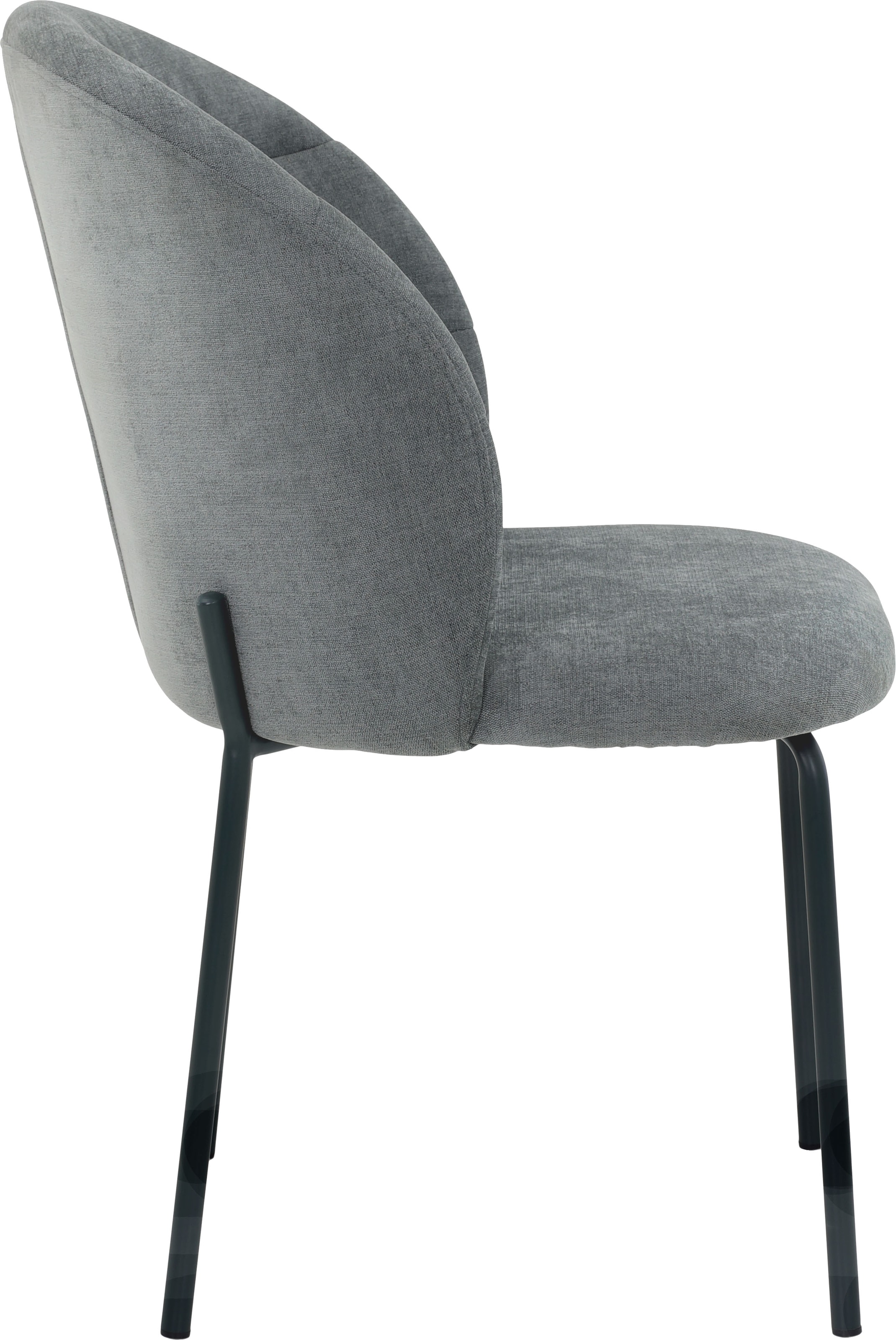 TOM TAILOR HOME 4-Fußstuhl »LEAF CHAIR«, (Set), 2 St., Chenille, 4-Fußgestell, Raffung in der Rückenlehne