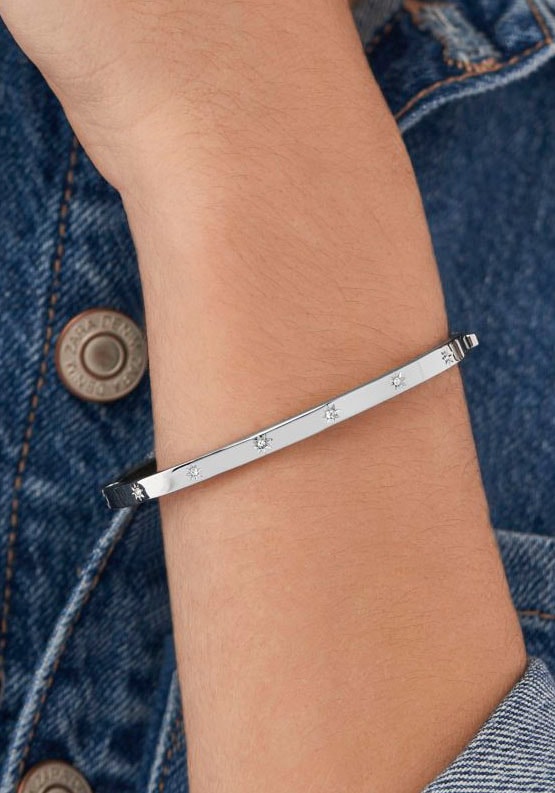 Fossil Armreif »SADIE, JF04394791, JF04420040«, mit Glasstein