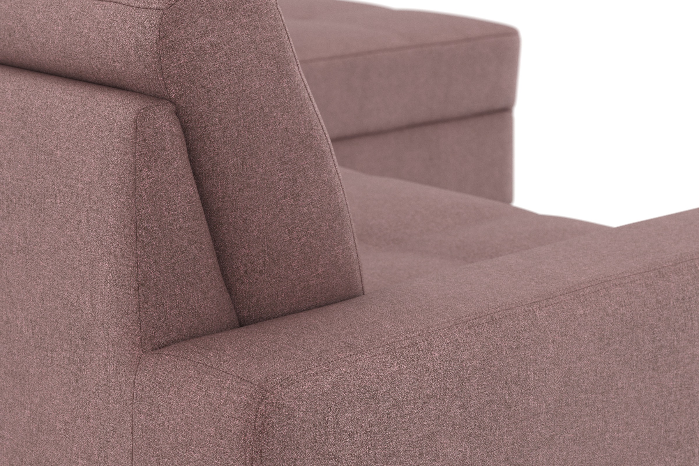 DOMO collection Ecksofa »Florentina zeitlos und elegant, Sitznähte als Designelement, L-Form«, wahlweise mit Bettfunktion, mit Kontrastnaht, Komfortsitzhöhe 47cm