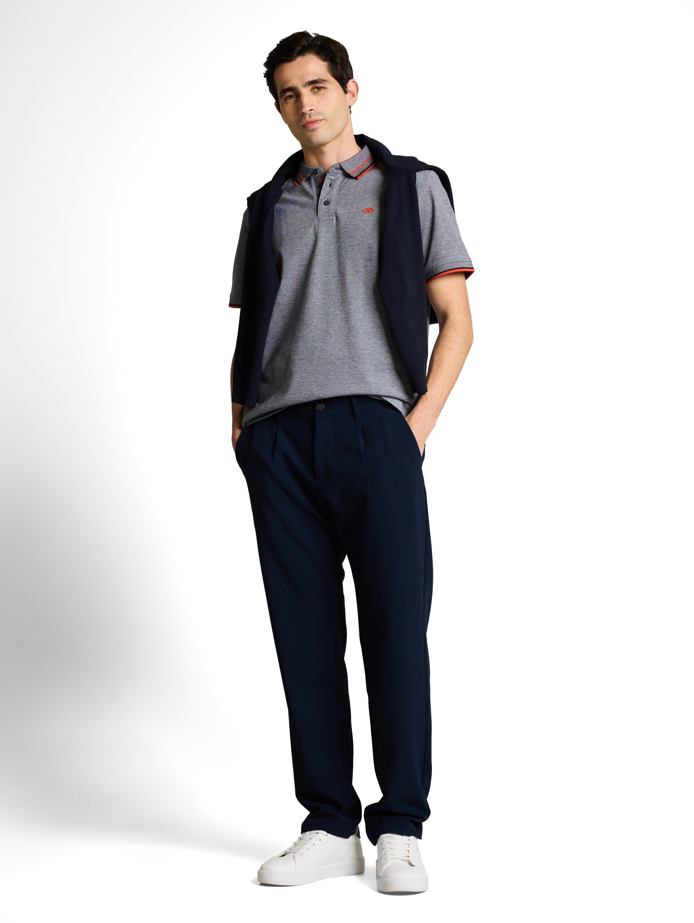 TOM TAILOR Poloshirt mit Logo Print