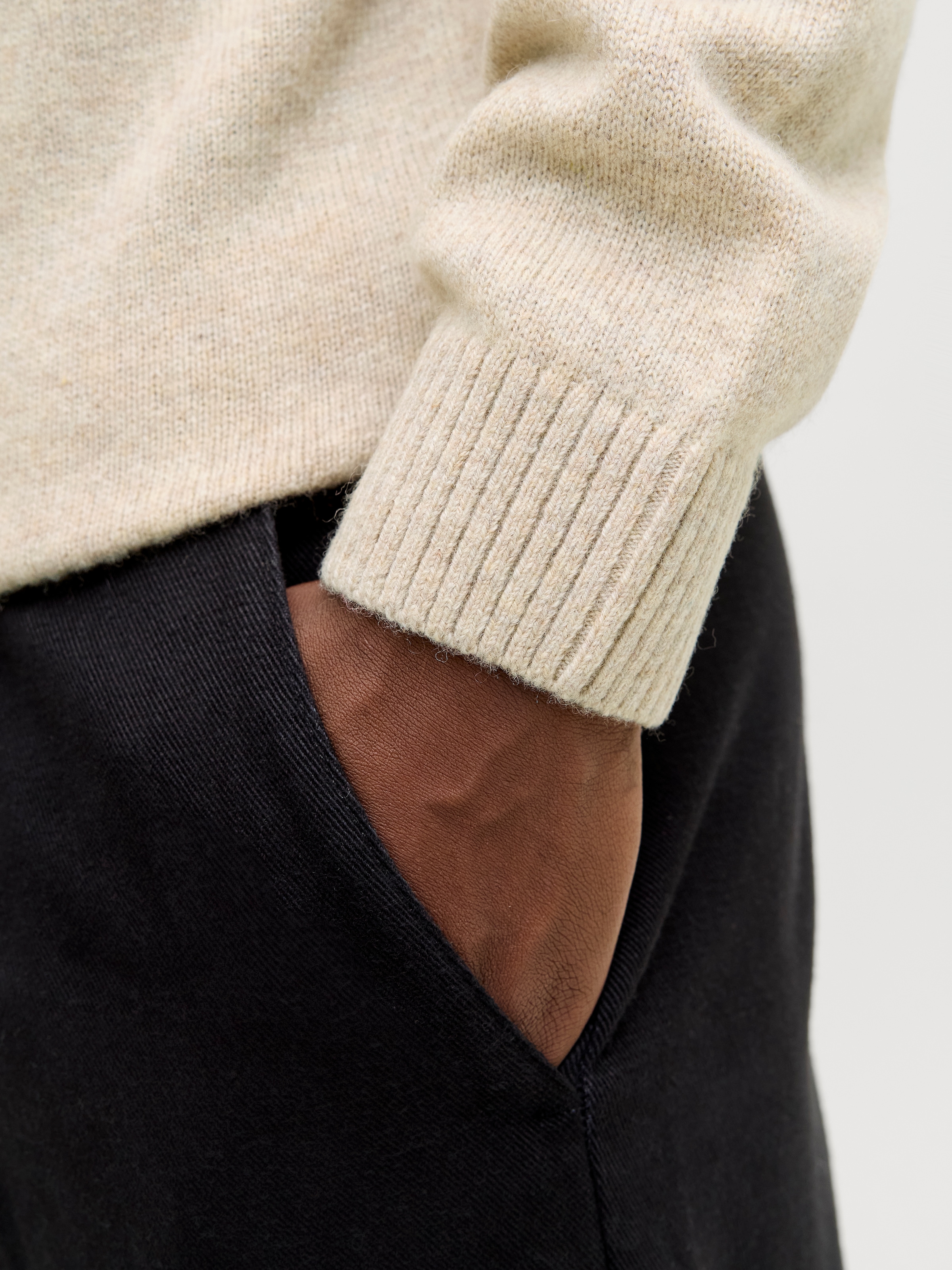 Jack & Jones Rundhalspullover »JPRBLULAMBSWOOL KNIT CREW NECK«