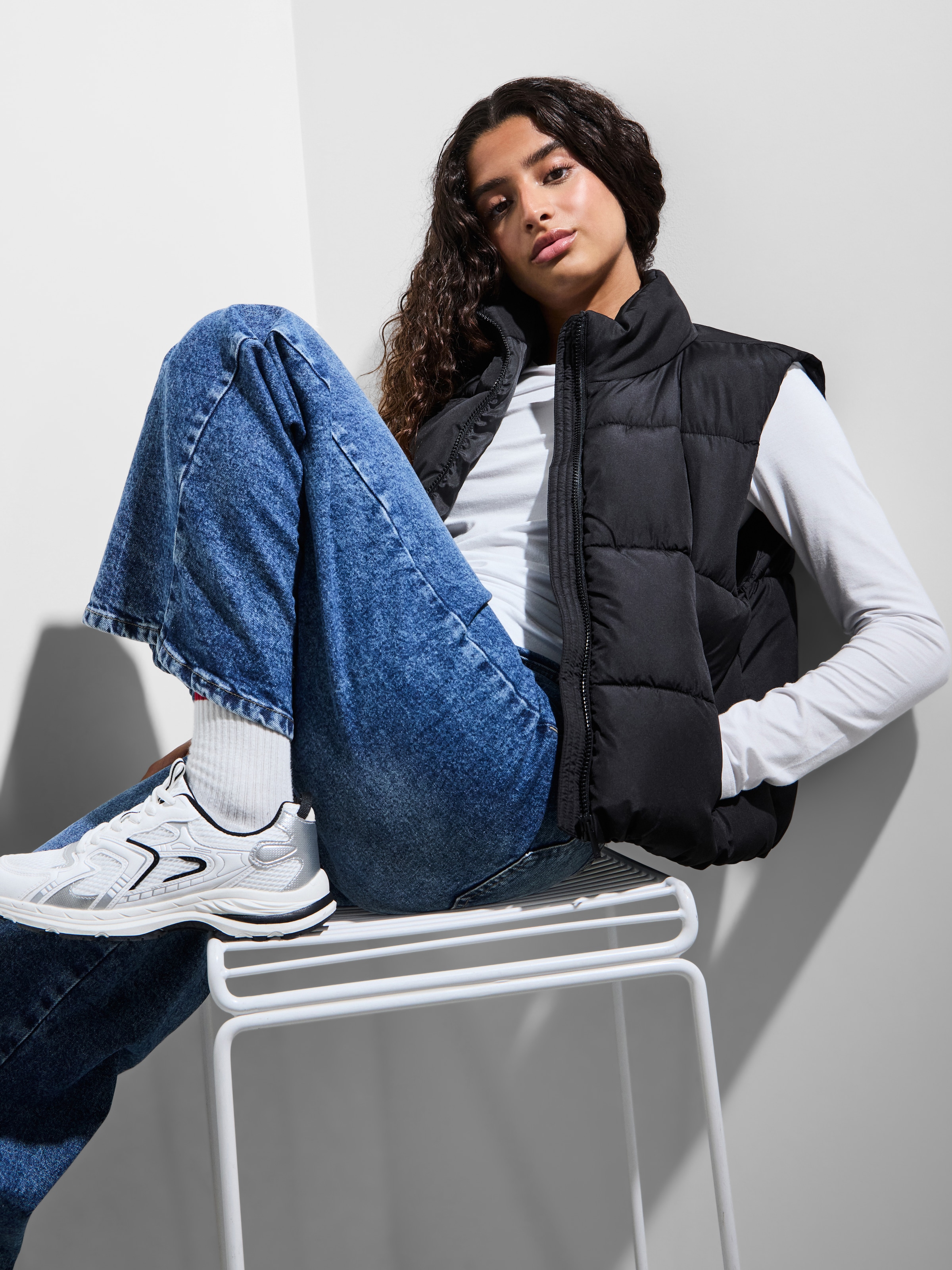 pieces Steppweste »PCBEE NEW SHORT PUFFER VEST NOOS BC« Kunstfaser