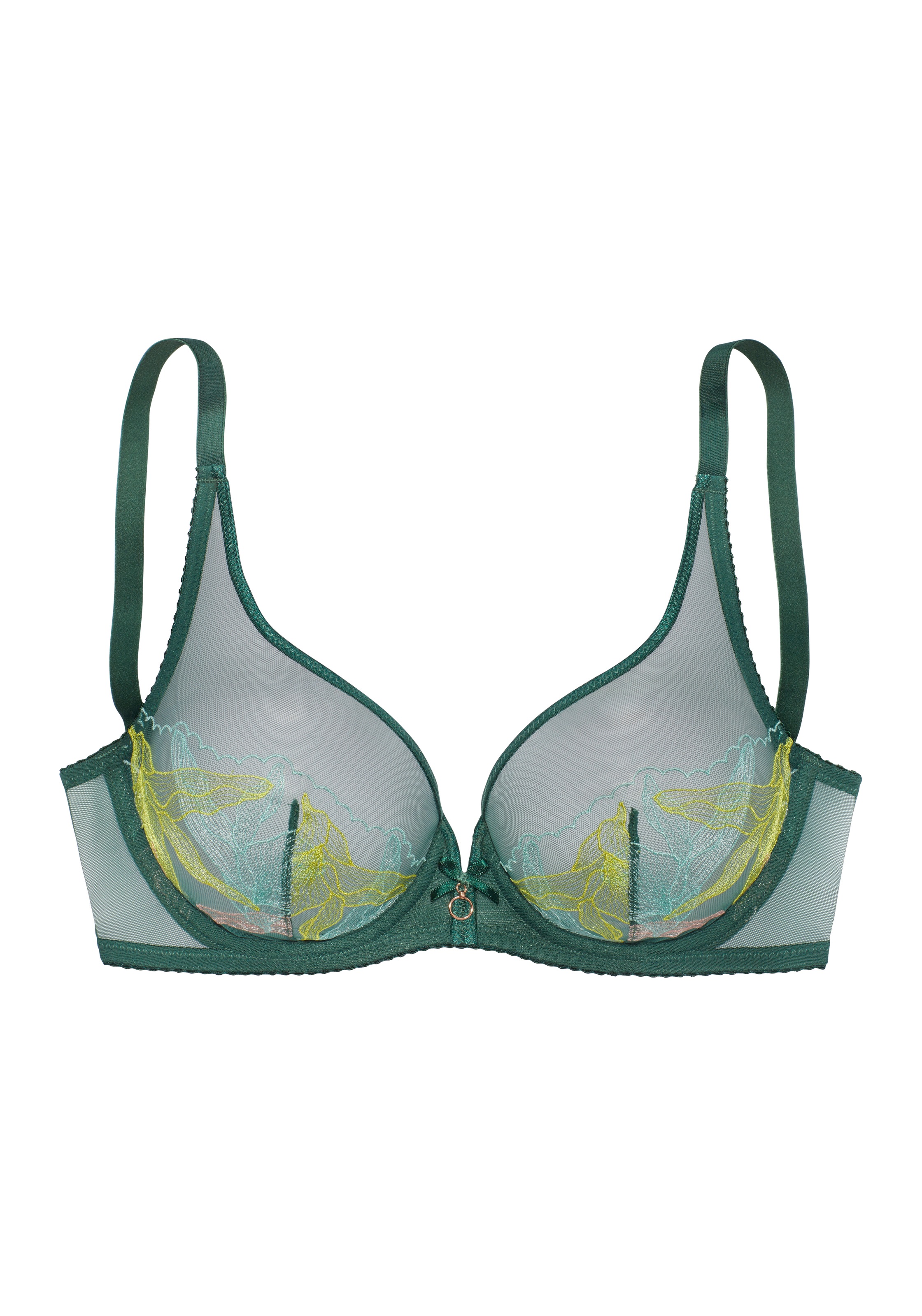 LASCANA Bügel-BH »Gabriella«, mit hauchzarter Stickerei, transparente Unterwäsche