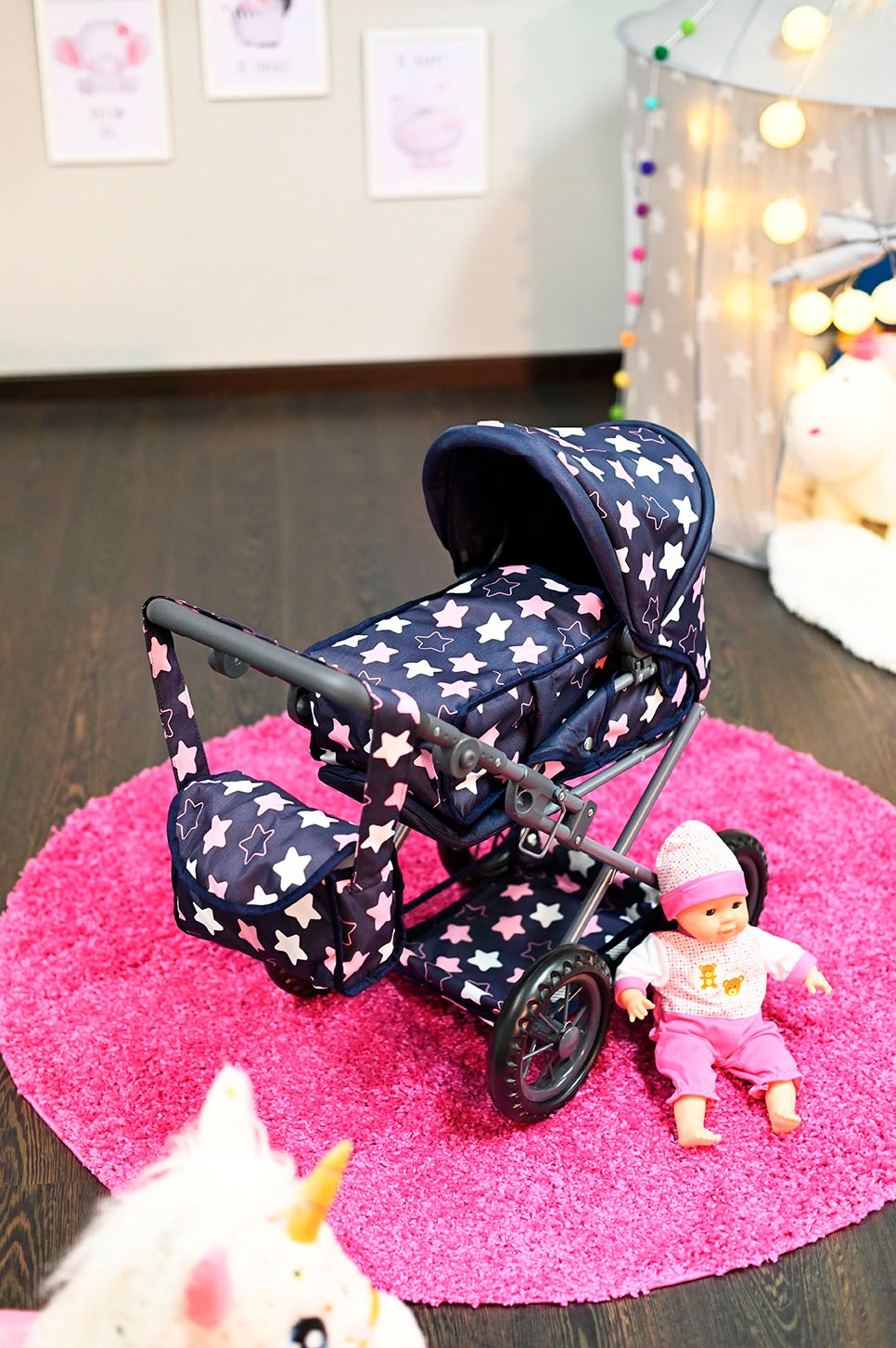 Knorrtoys® Kombi-Puppenwagen »Ruby«, mit Wickeltasche