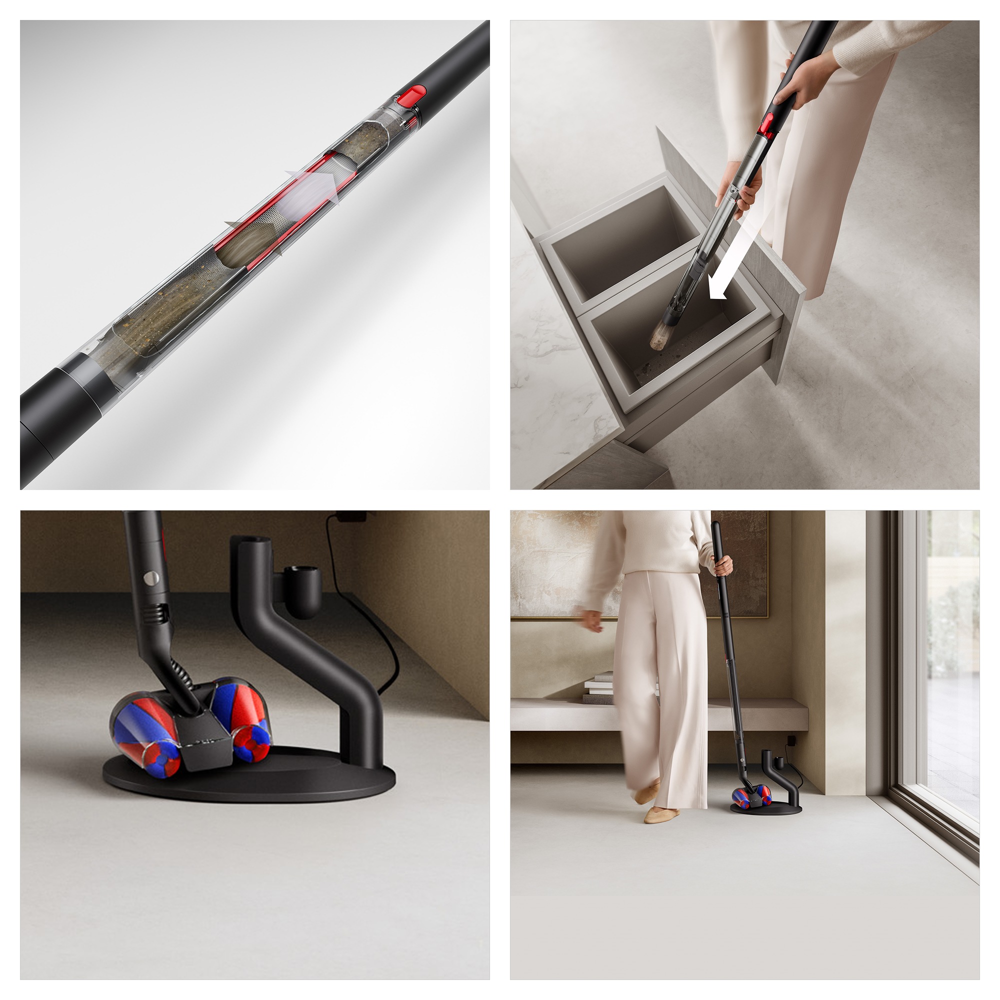 DYSON Akku-Stielstaubsauger »PencilVac™ Fluffycones« Saugkraft bis zu: 55 AW, Voller innovativer  Technologie