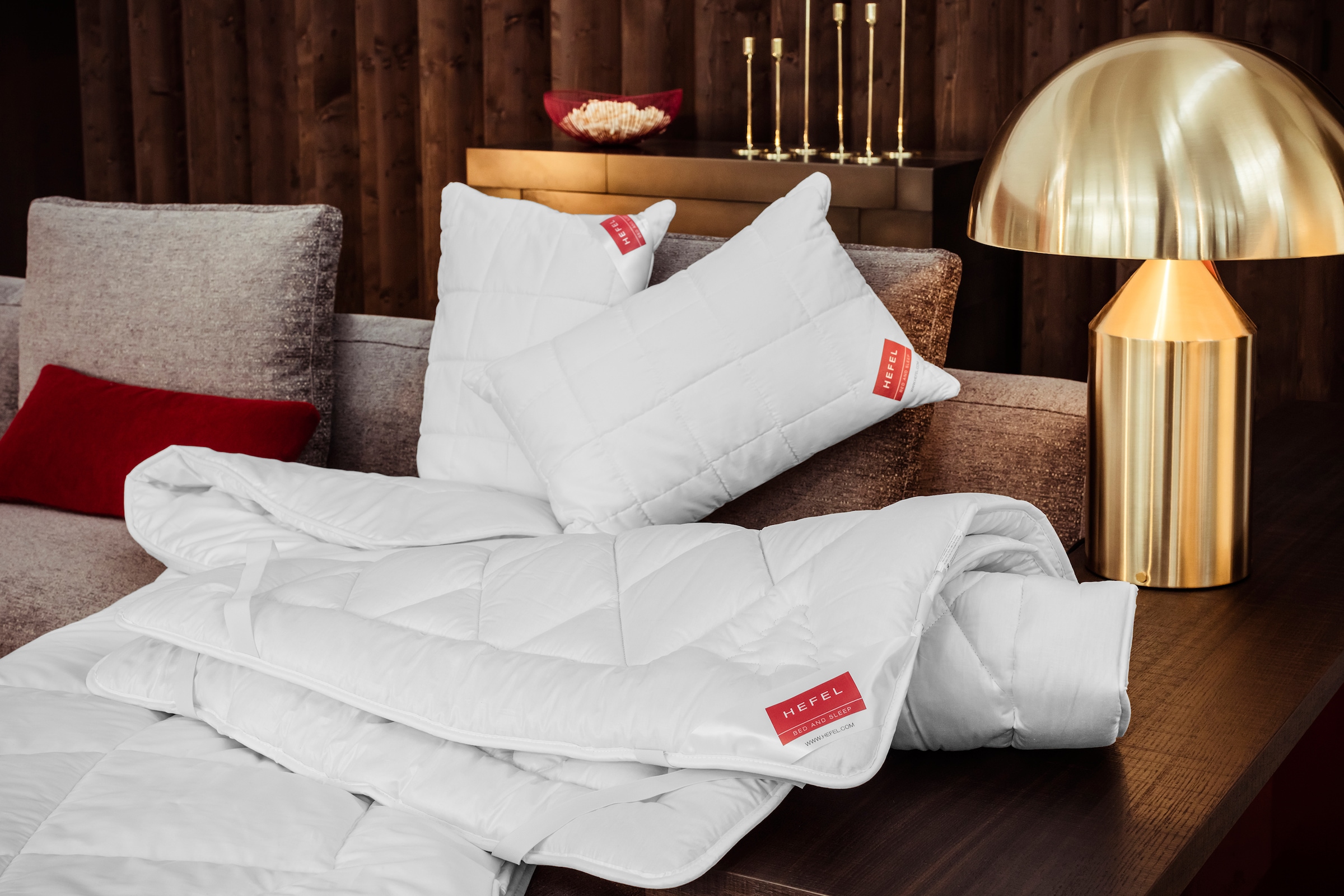 Hefel Einziehdecke »Wellness Zirbe in weiß, Größe B/L: 140 cm x 220 cm