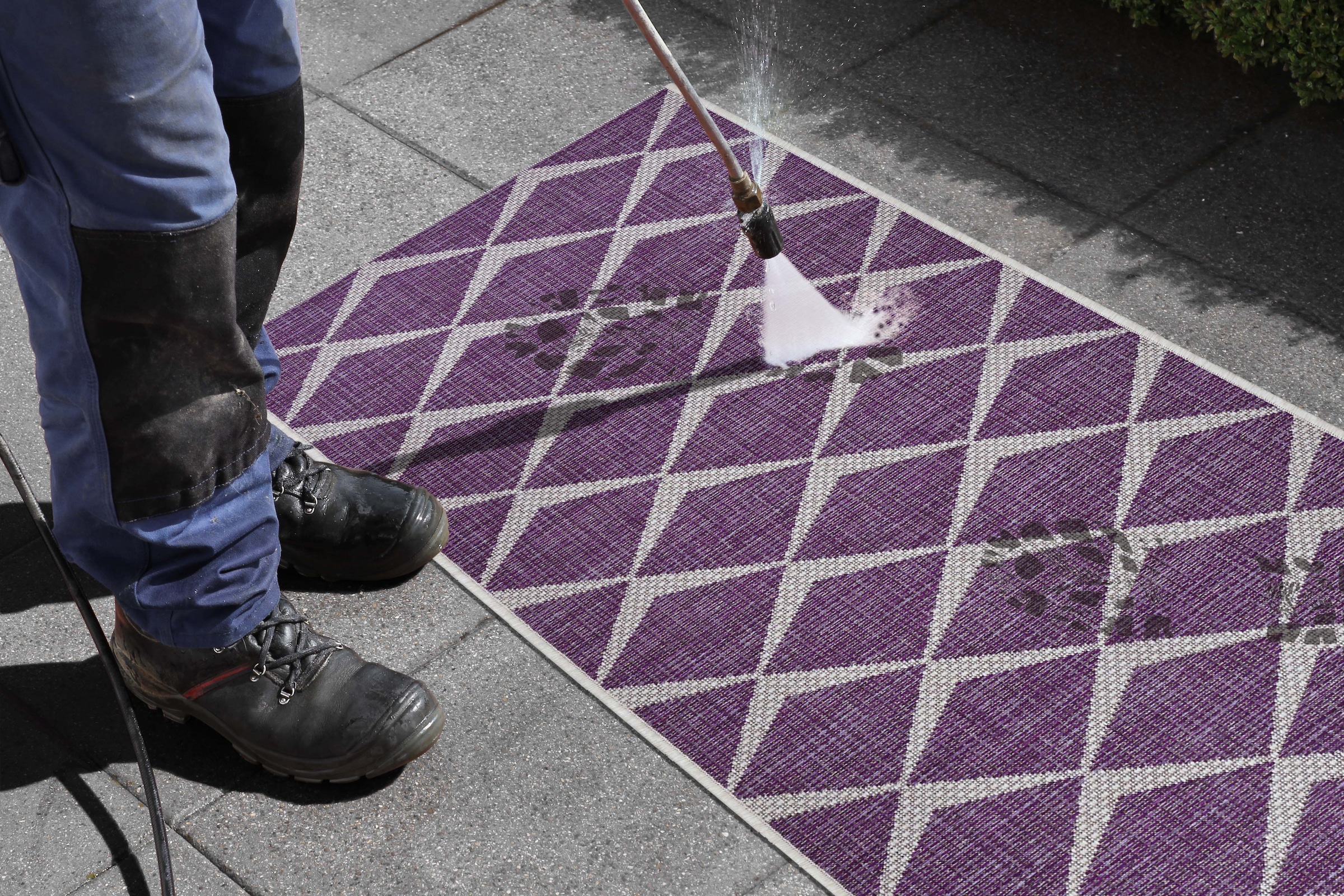NORTHRUGS Läufer »Escala«, rechteckig, 4 mm Höhe, Flachgewebe Fischgrät Design, gekettelt, Robust, Pflegeleicht