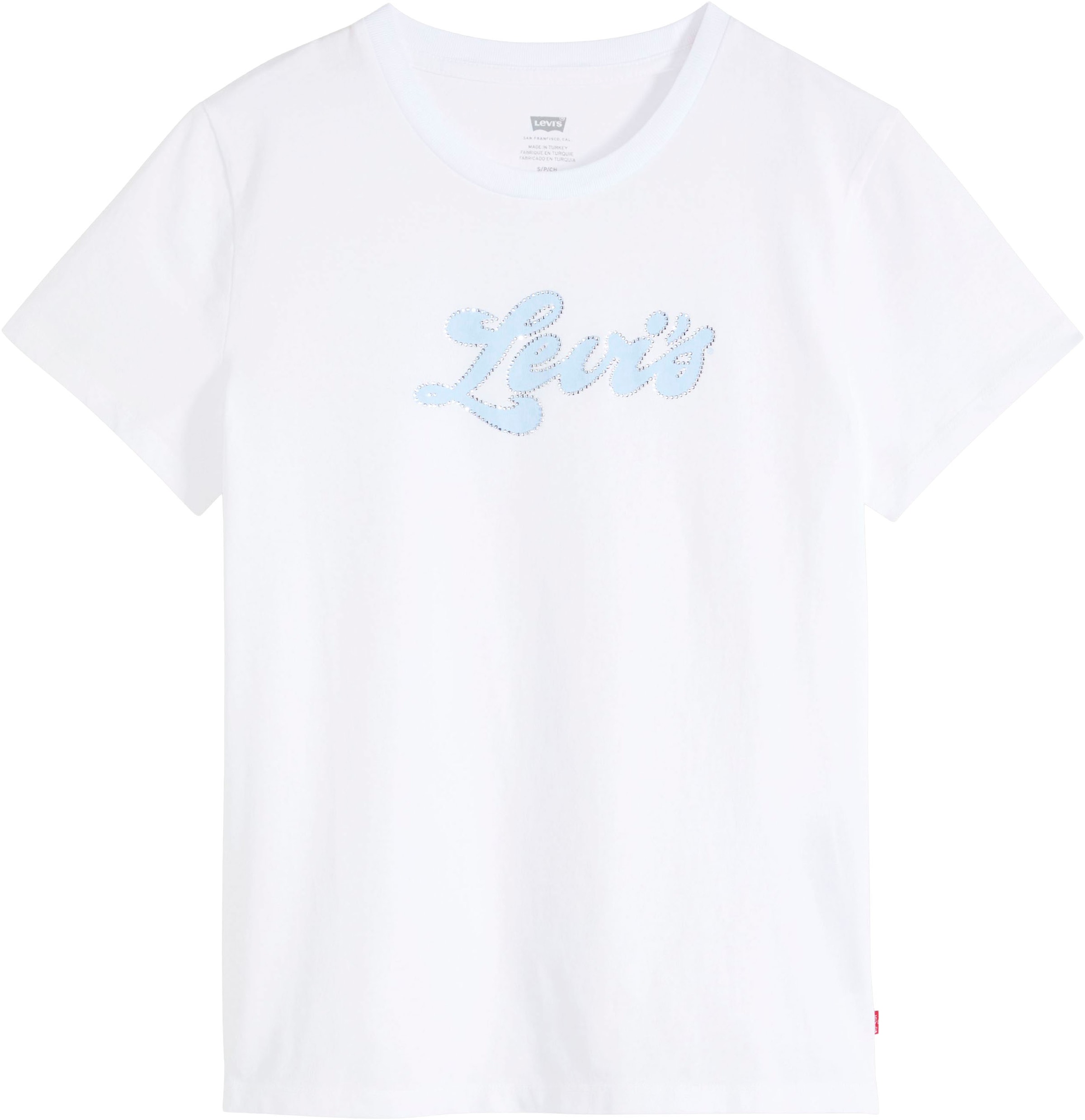 Levi's® Rundhalsshirt »THE PERFECT TEE« mit Logo im Metallic-Holo Print