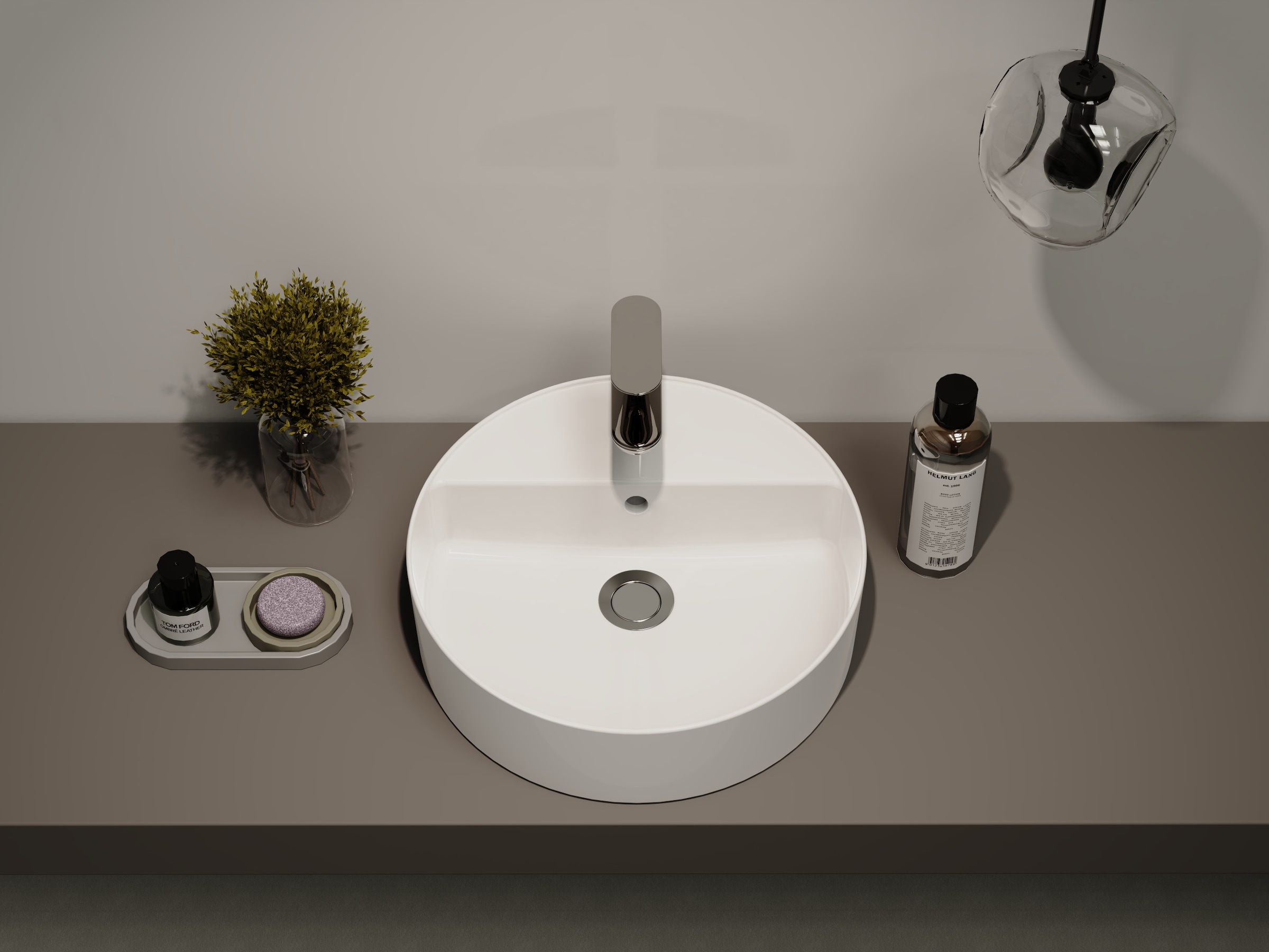 welltime Aufsatzwaschbecken »RONDO« NANO Glasur
