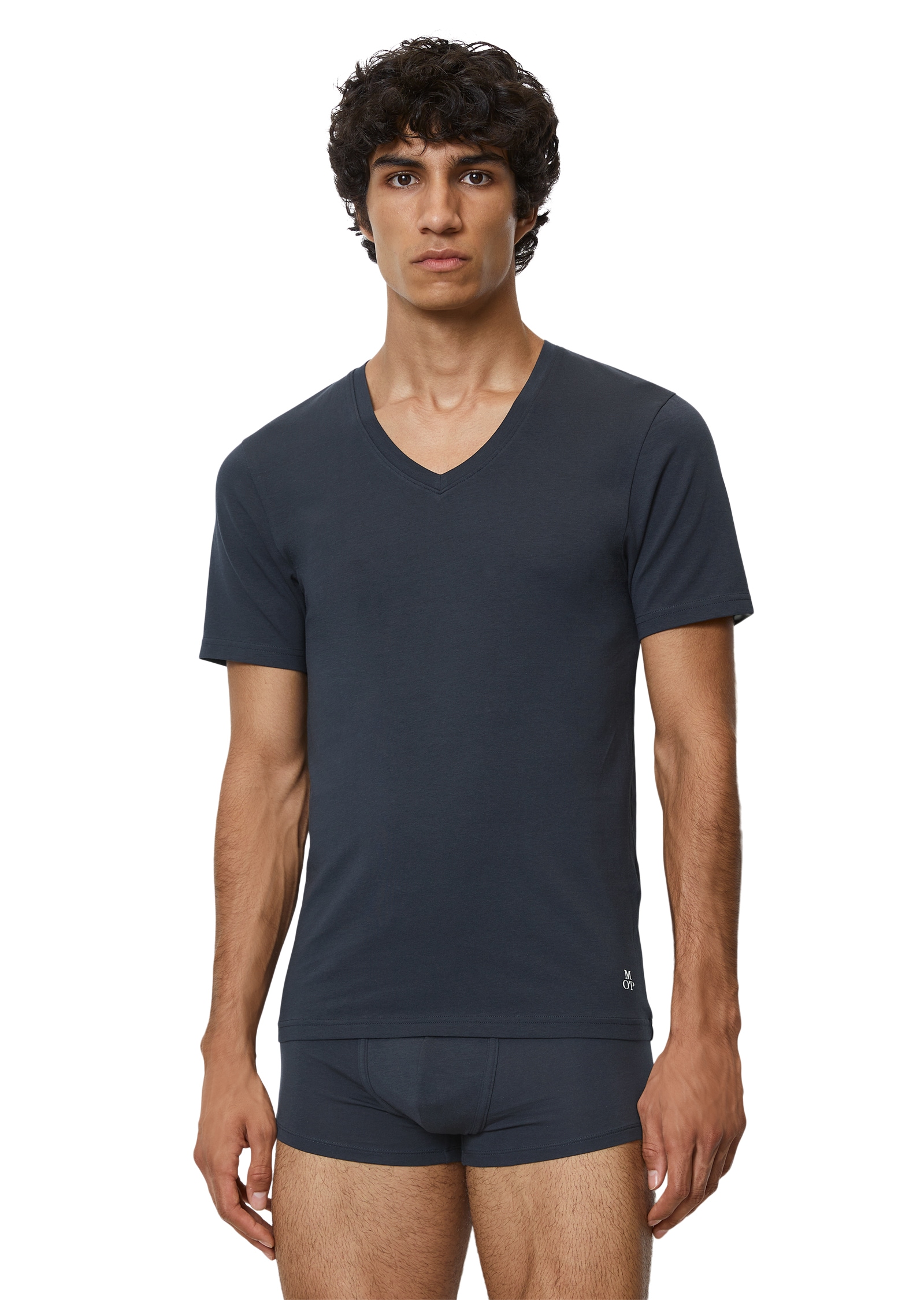 Marc O'Polo Unterziehshirt »Essentials« mit V-Ausschnitt und kurzem Arm