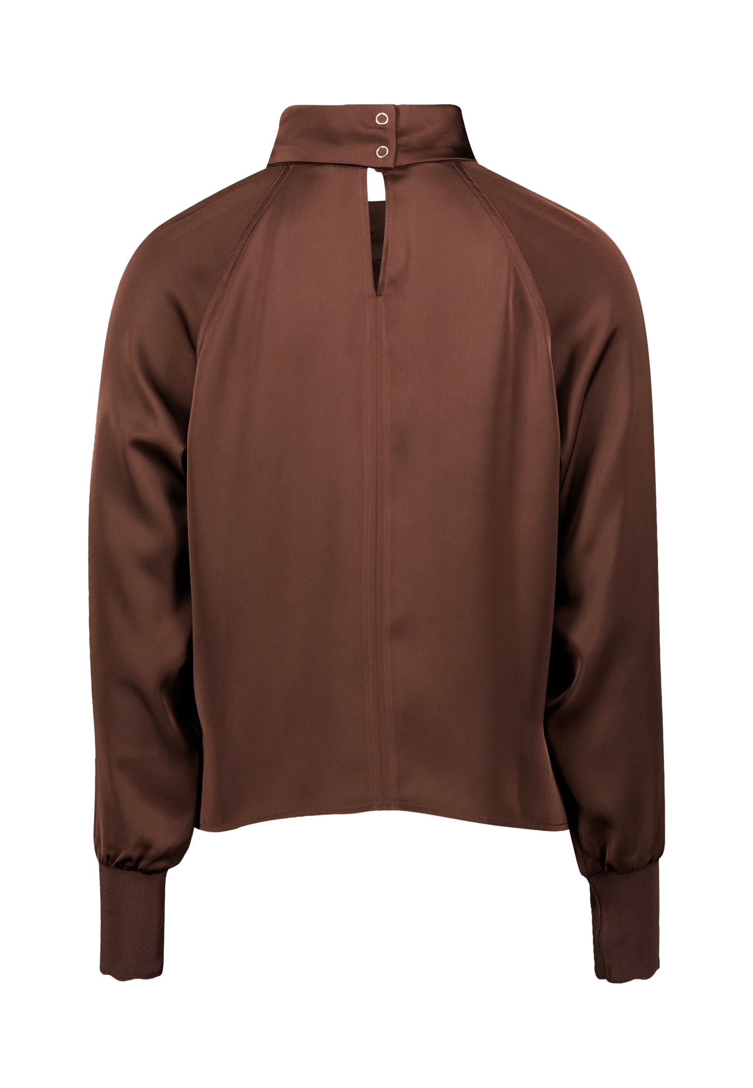 Zero Satinbluse »Satinbluse mit Stehkragen«