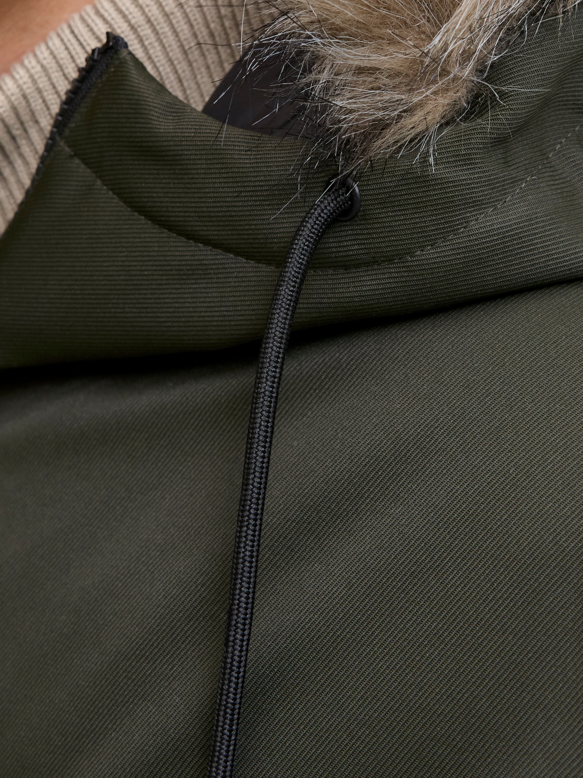 Jack & Jones Parka »JJCHARLIE DETACHABLE FAUX FUR PARKA« mit Kapuze