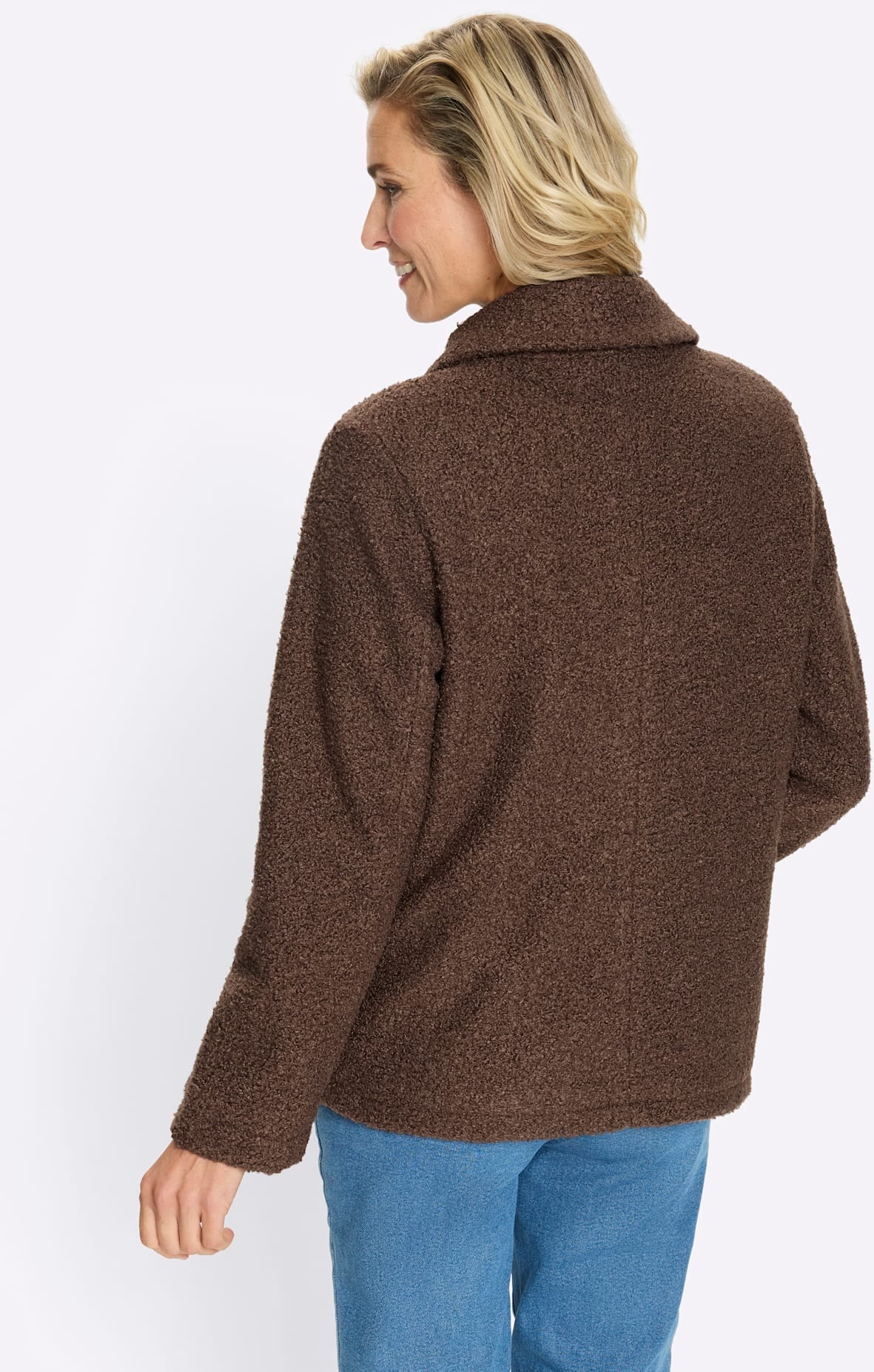 Classic Basics Bouclèjacke ohne Kapuze