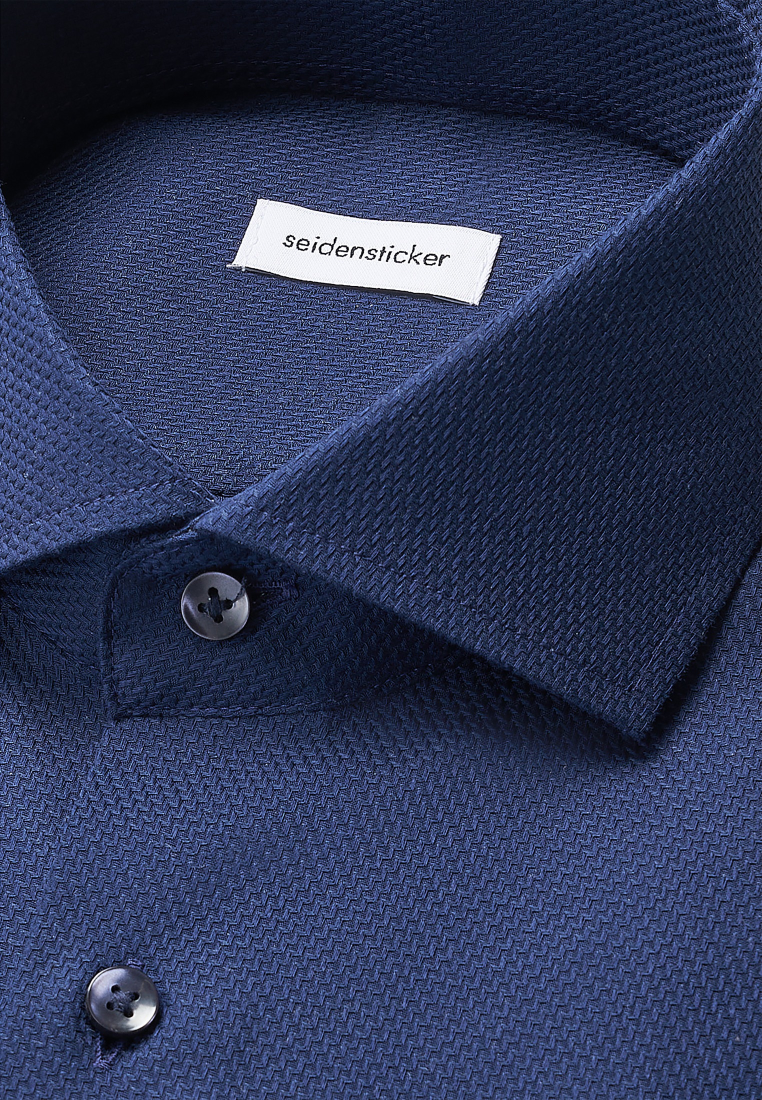 seidensticker Businesshemd »Schwarze Rose«, Regular 1/1 Kentkragen Struktur