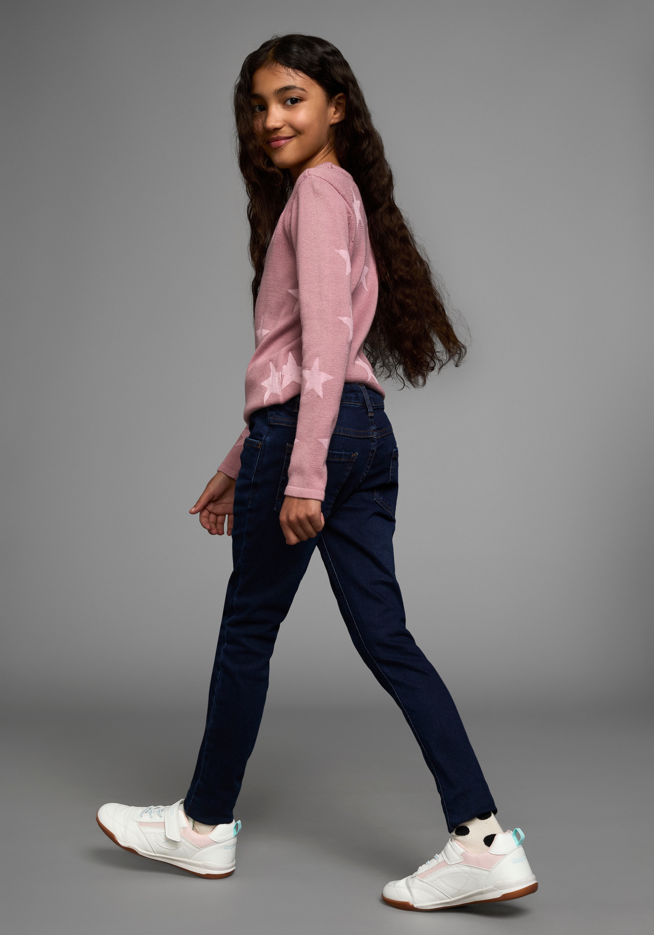 Arizona Jeansjeggings », Stretch-Jeans für Mädchen«, schmale Passform, elastische Denim-Qualität