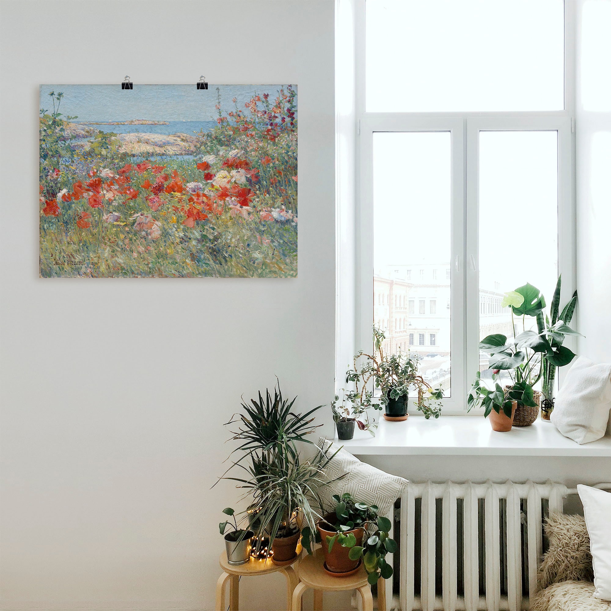 Artland Wandbild »Celia Thaxters Garten 1890.« Blumenwiese 1 Stk. tlg. als Leinwandbild, Poster in verschied. Größen