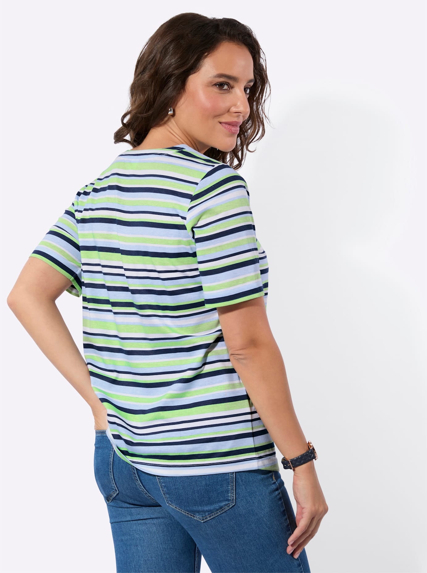 Casual Looks Kurzarmshirt »Ringelshirt« 1 tlg.