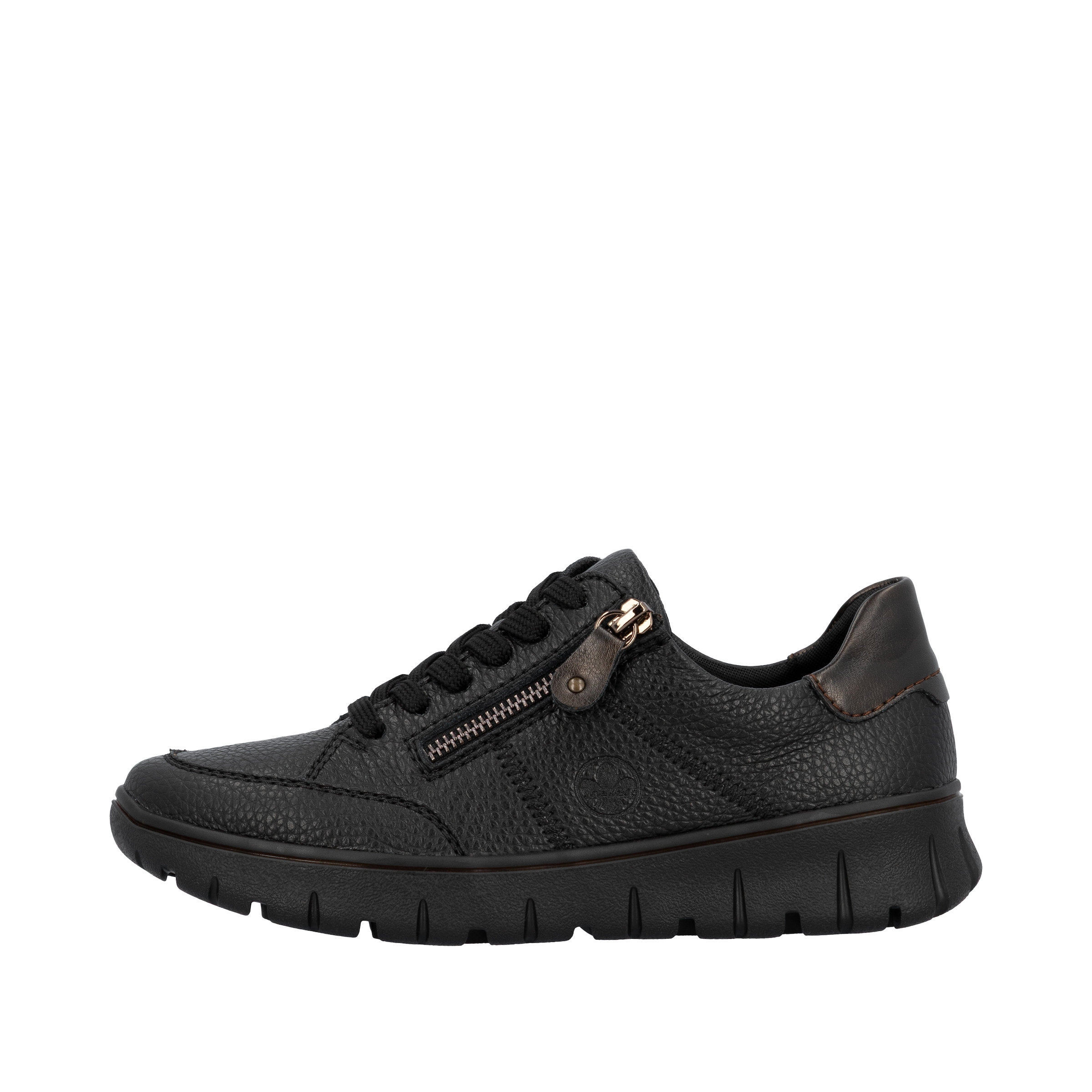 Rieker Plateausneaker, Freizeitschuh, Schnürschuh, Halbschuh in Bequemweite G (= weit)
