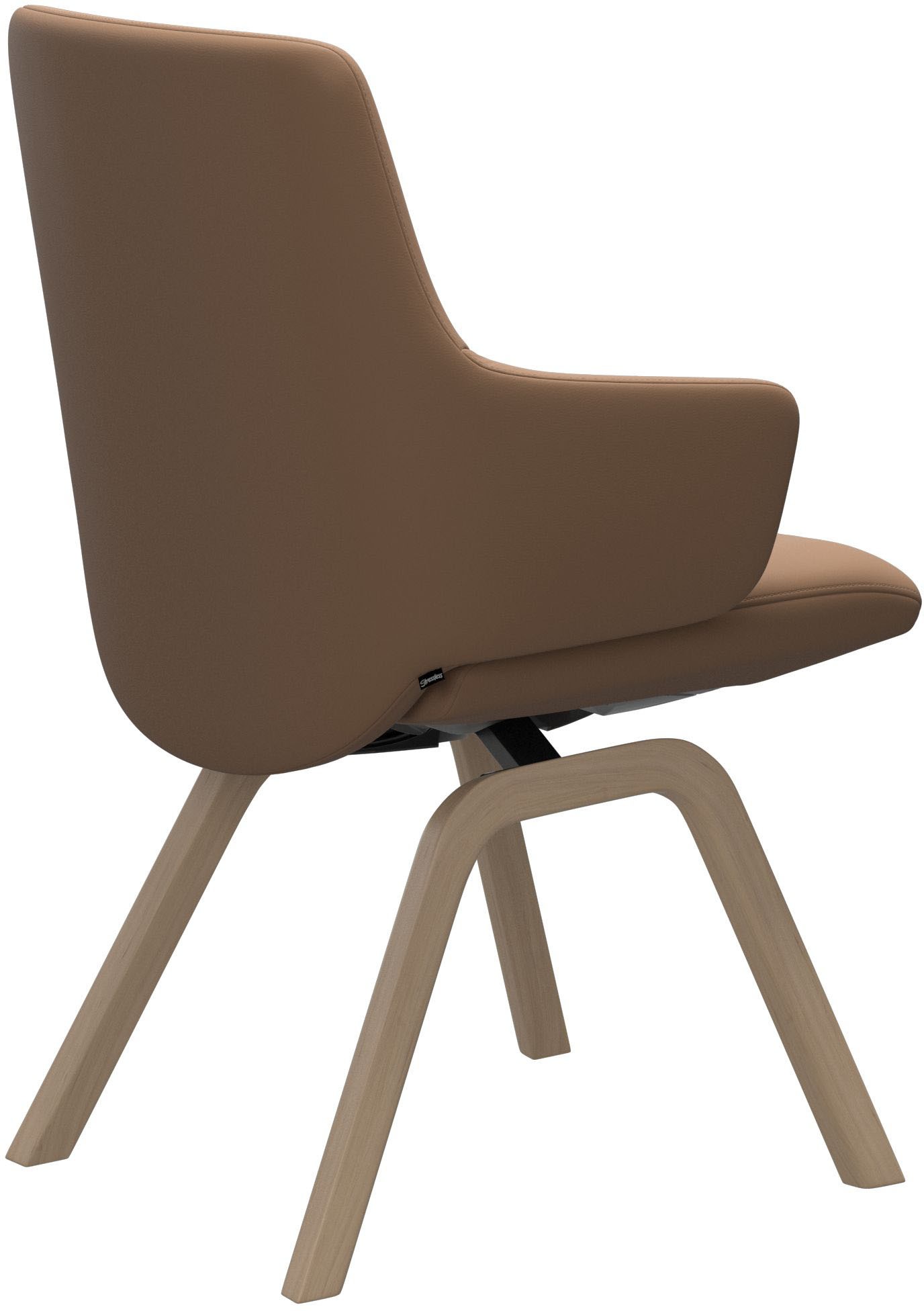 Stressless® Polsterstuhl »Laurel« () Low Back mit Armlehne, Größe L, mit schräggestellten Beinen in Schwarz