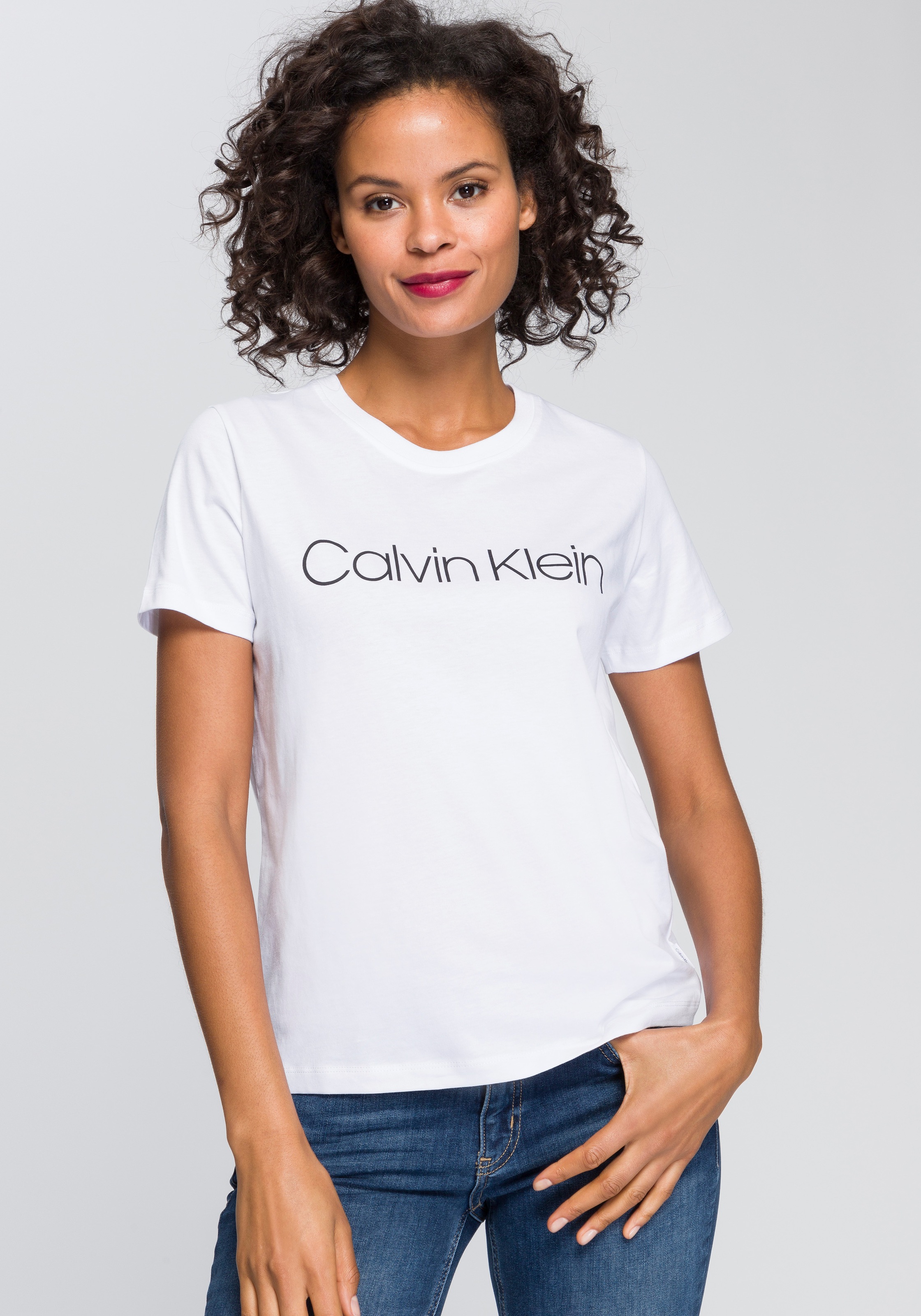 Calvin im Shop Rundhalsshirt Online Logo-Schriftzug LOGO »CORE mit Calvin Klein T-SHIRT«, OTTO Klein bestellen
