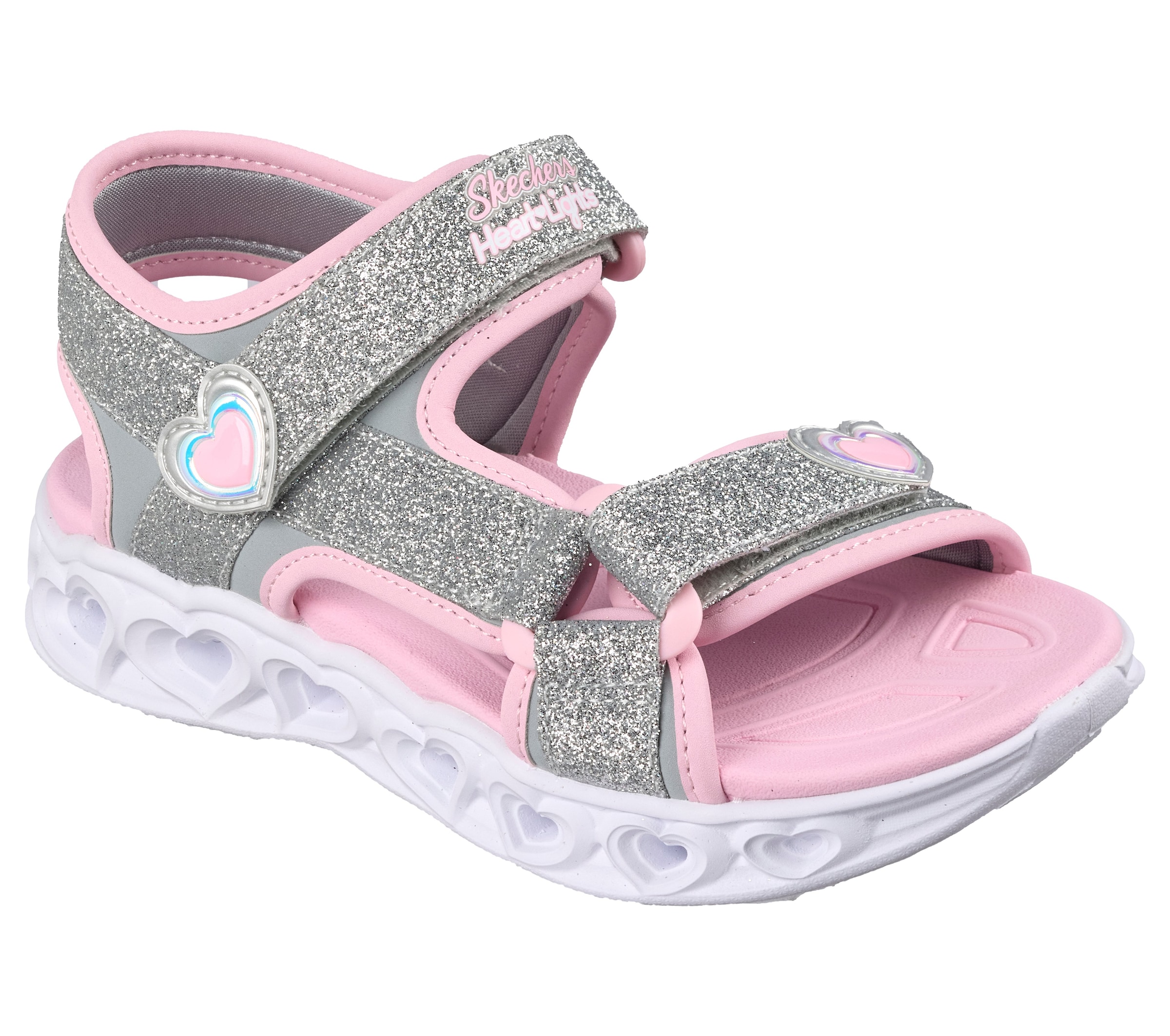 Skechers Sandale »HEART LIGHTS SANDALS«  Sommerschuh mit Klettverschluss, Größenschablone zum Download