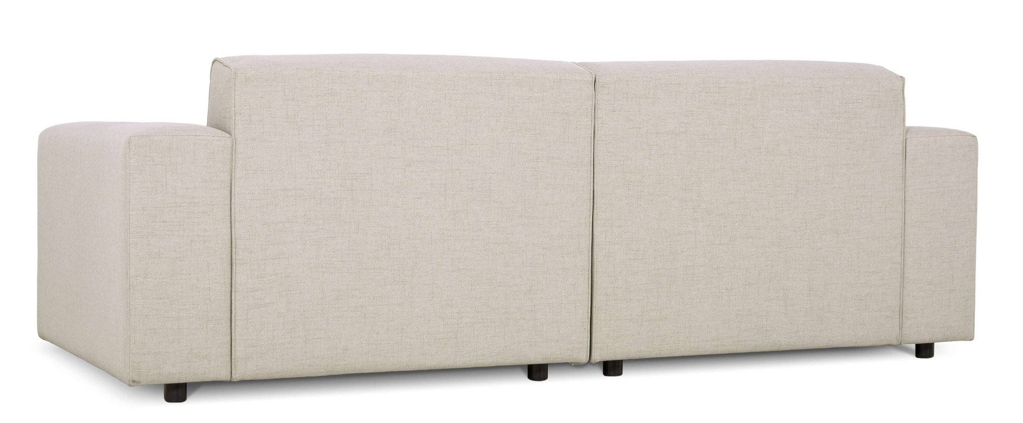 OTTO home Ecksofa »Naddine« B. 228 cm, L-Form, Strukturstoff Mélange-Effekt, Wellenunterfederung