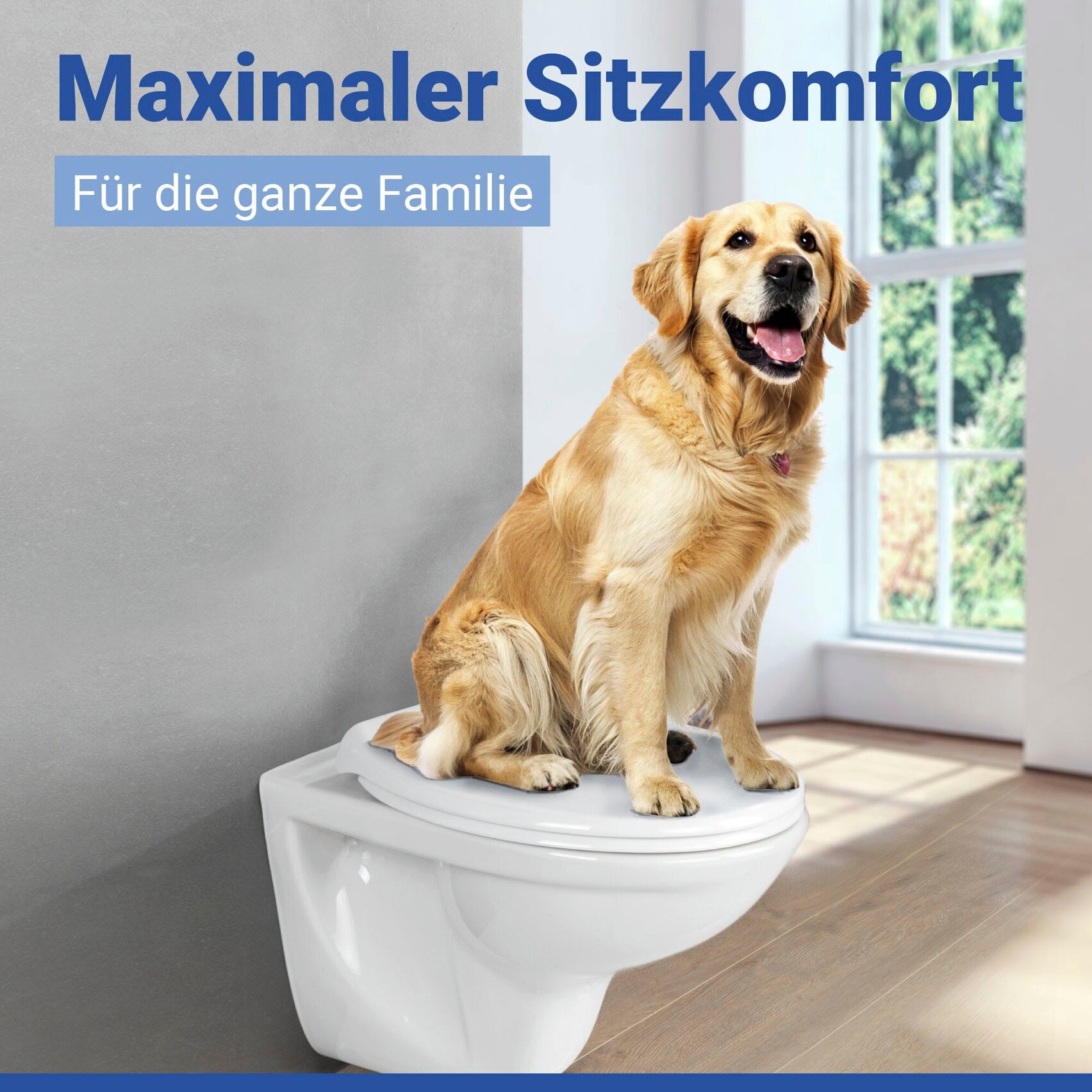 WENKO WC-Sitz »Ios« aus Thermoplast, recyclingfähig, bruchstabil