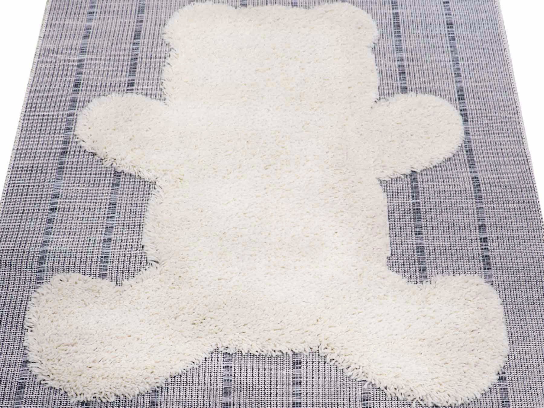 Primaflor-Ideen in Textil Kinderteppich »NAVAJO - Teddy Bear«, rechteckig, 35 mm Höhe, Hoch-Tief-Effekt, Motiv Bär, Kinderzimmer