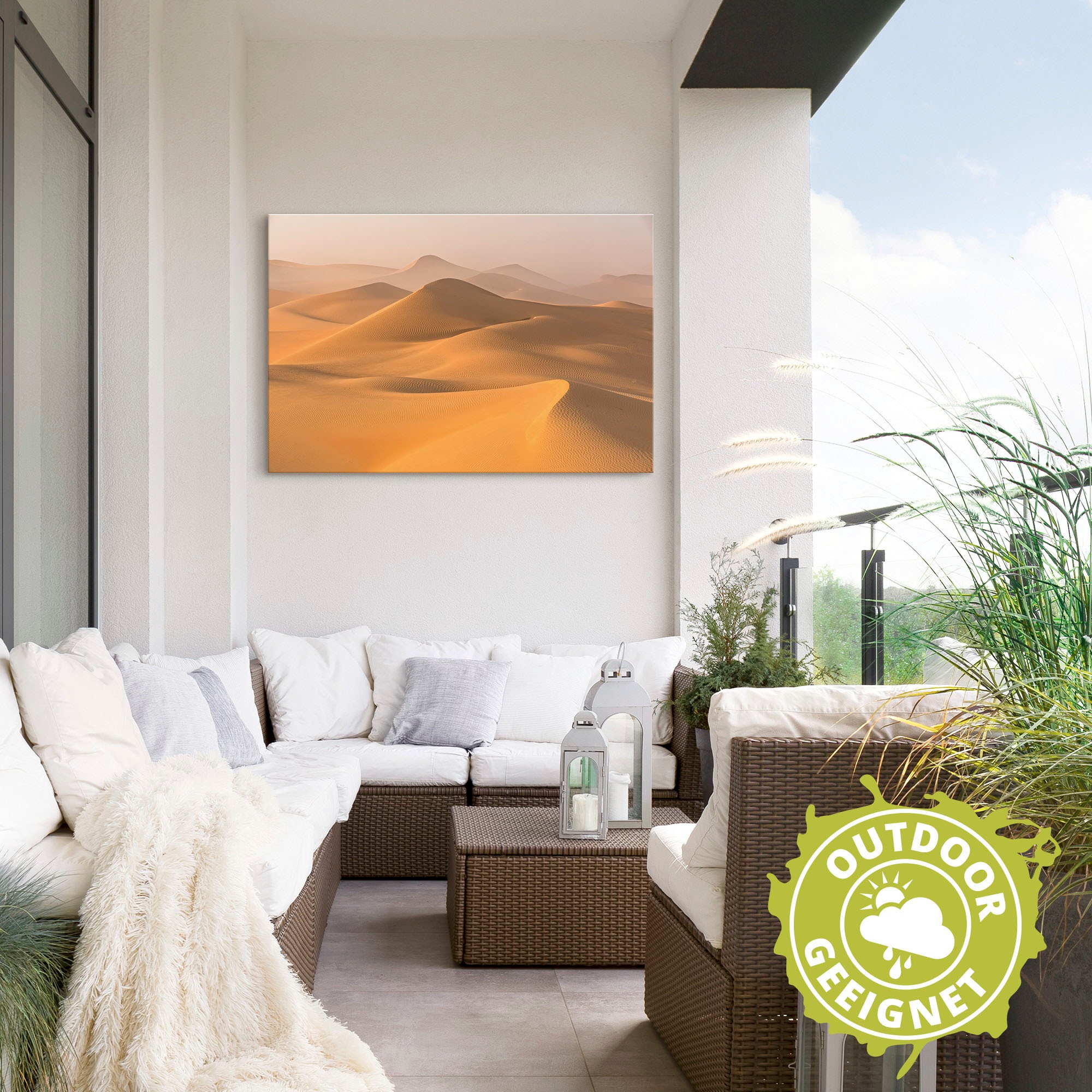Artland Wandbild »Nebel in der Rub al Khali Wüste«, Wüstenbilder, (1 St.), als Alubild, Outdoorbild, Leinwandbild in verschied. Größen