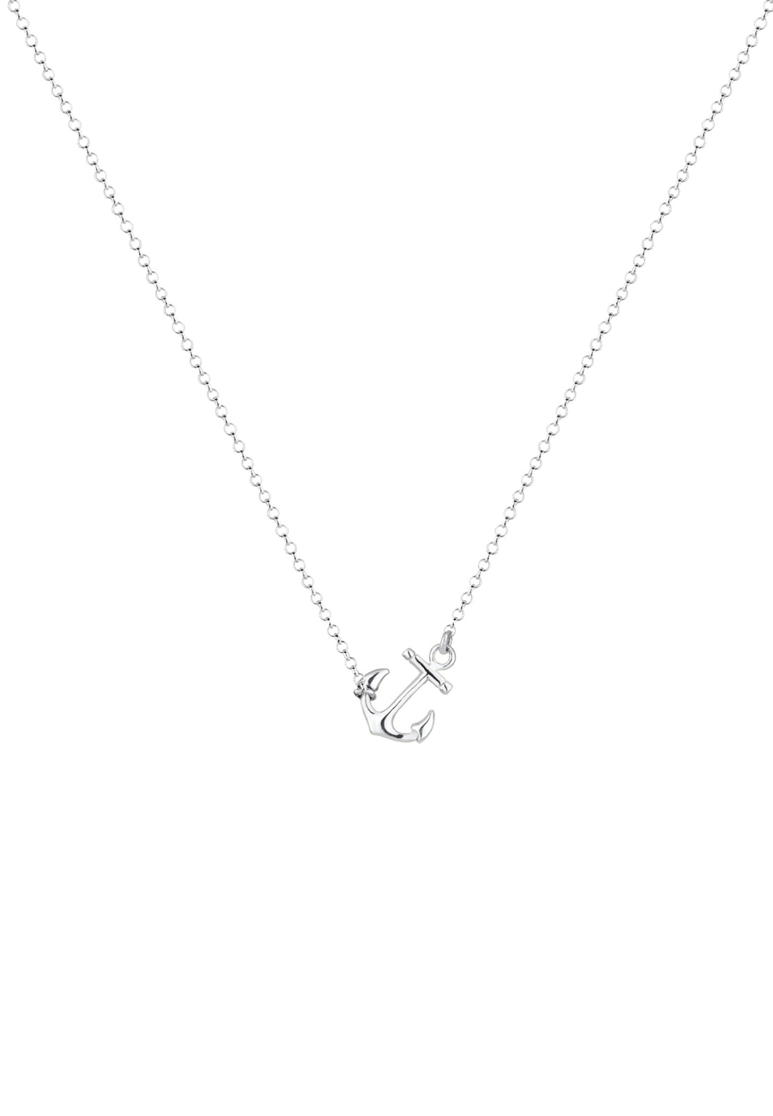 Elli Kette mit Anhänger »Halskette Anker Maritim Hanseatisch 925 Silber«