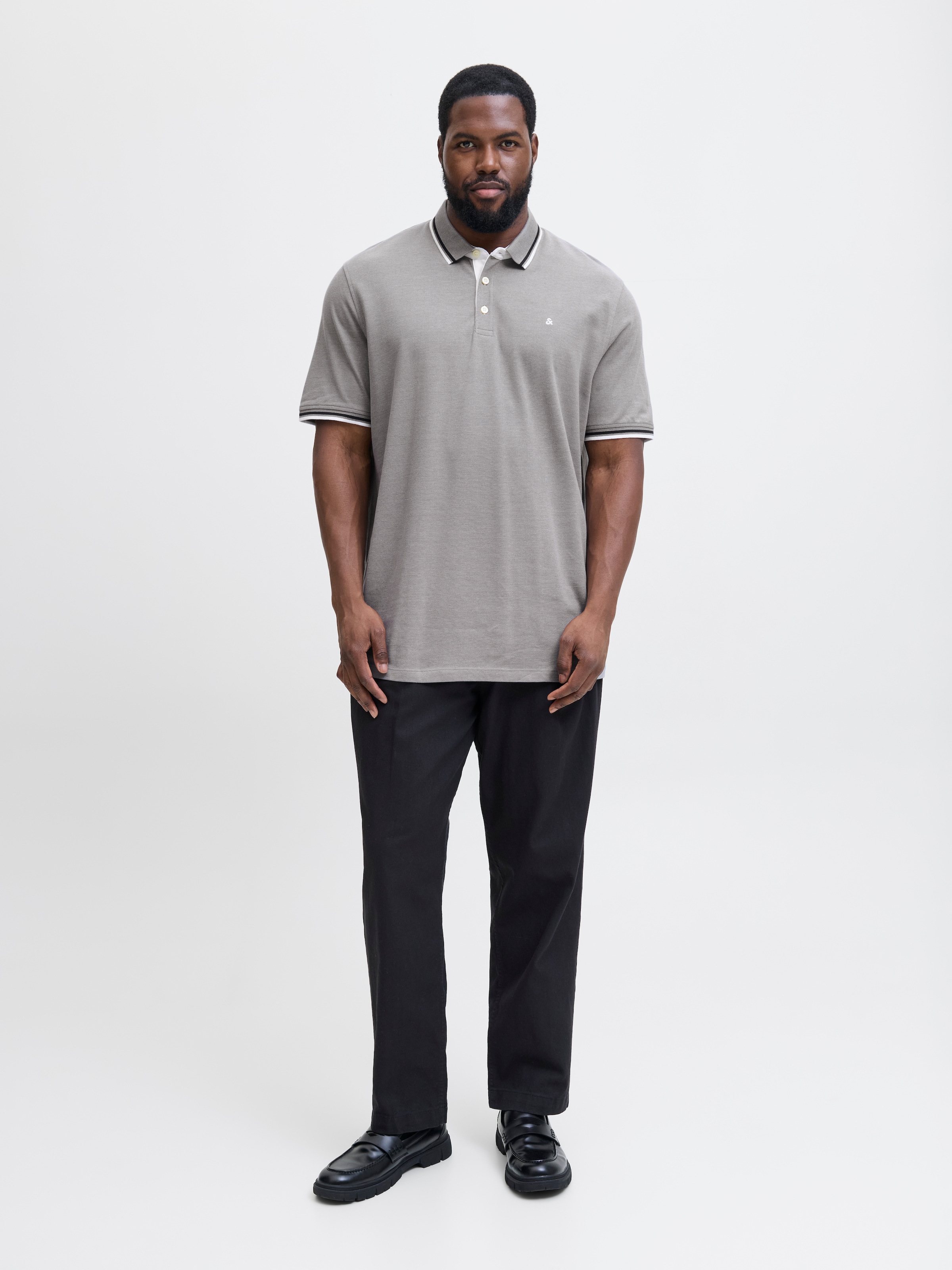 Jack & Jones PlusSize Poloshirt »JJEPAULOS POLO SS NOOS PLS«, mit Logo Stickerei