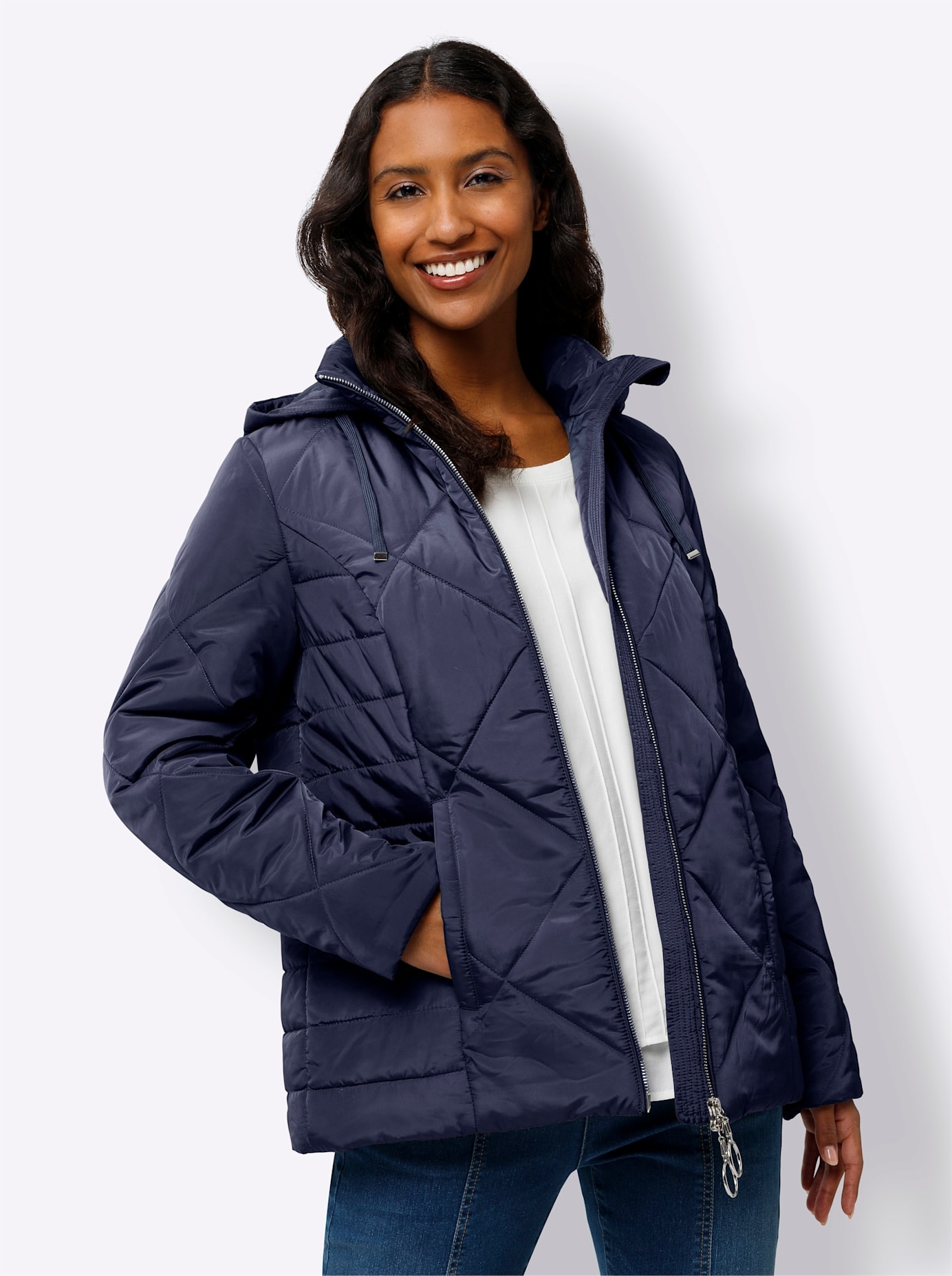 heine Steppjacke, mit Kapuze