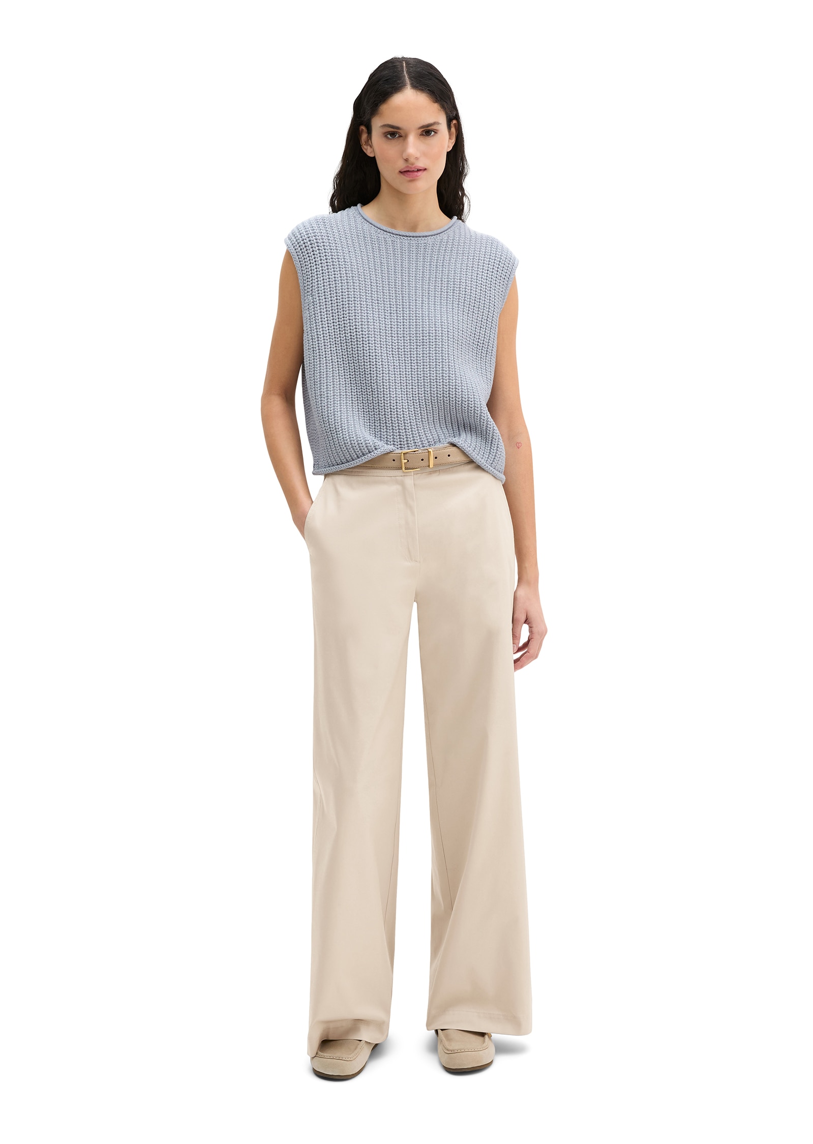 Marc O'Polo Pullunder Loose Fit, melierte Optik