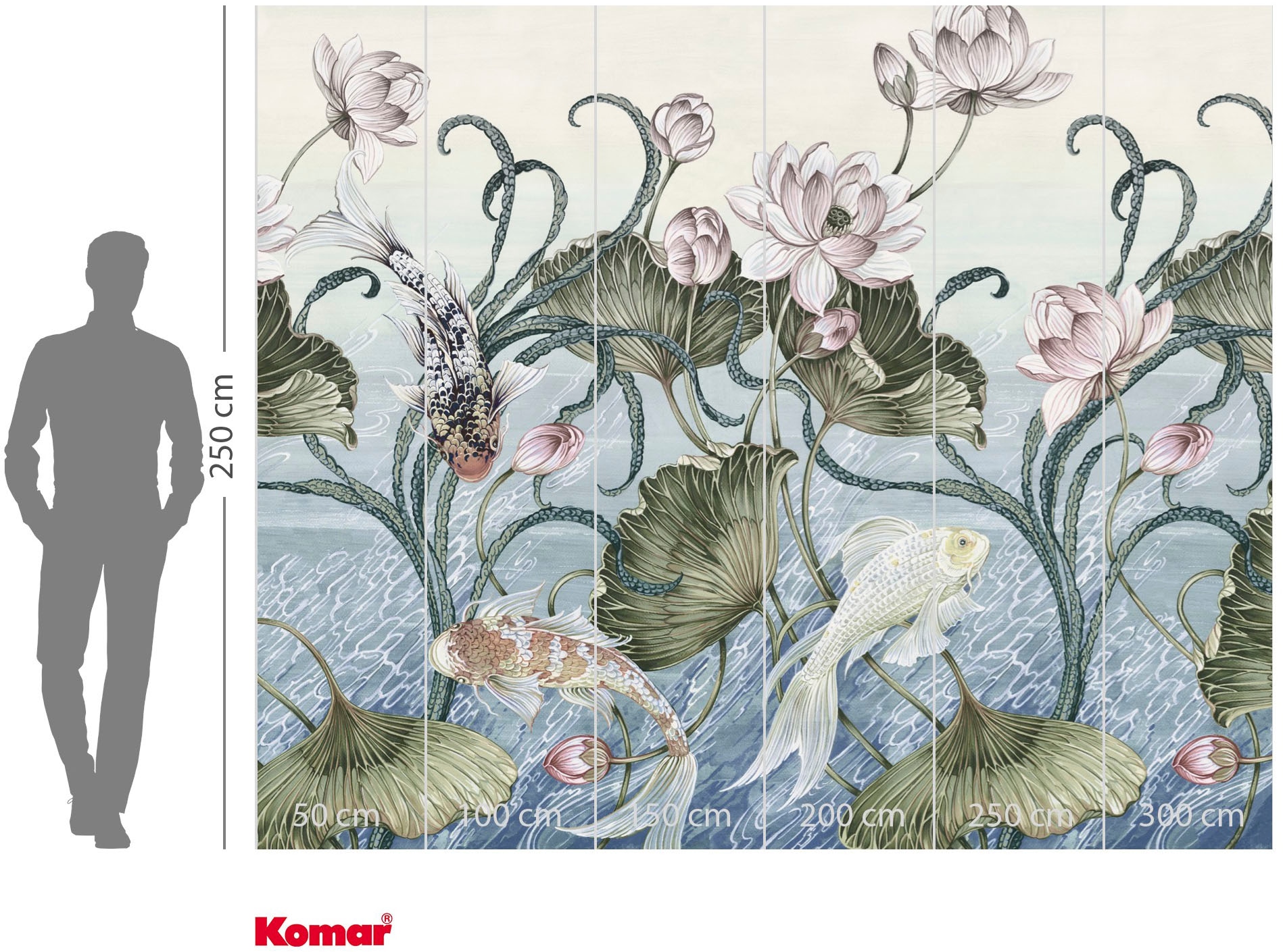 Komar Fototapete »Vlies Fototapete - Haiku - Größe 300 x 250 cm« Motiv | bedruckt glatt