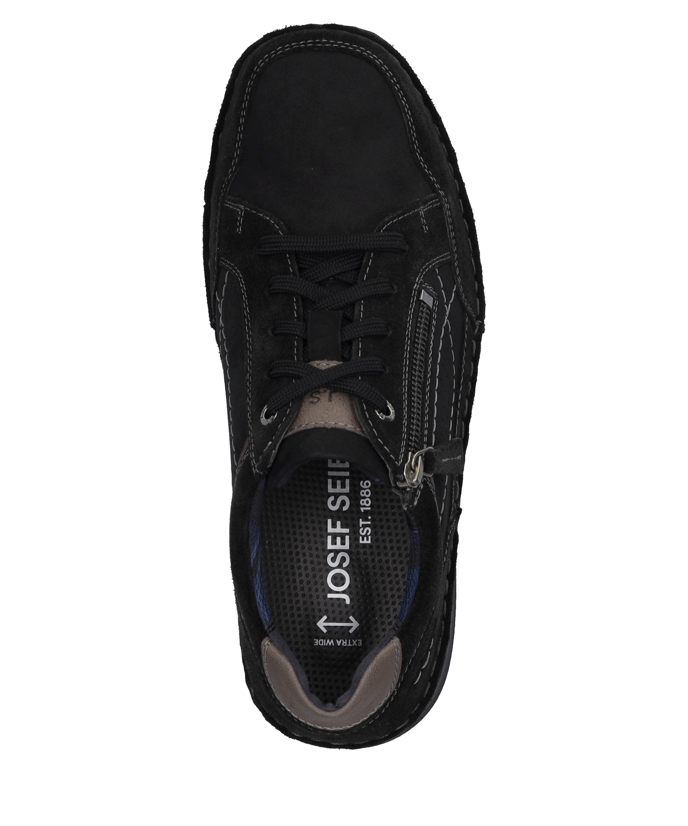 Josef Seibel Schnürschuh »New Anvers 11, schwarz-kombi«