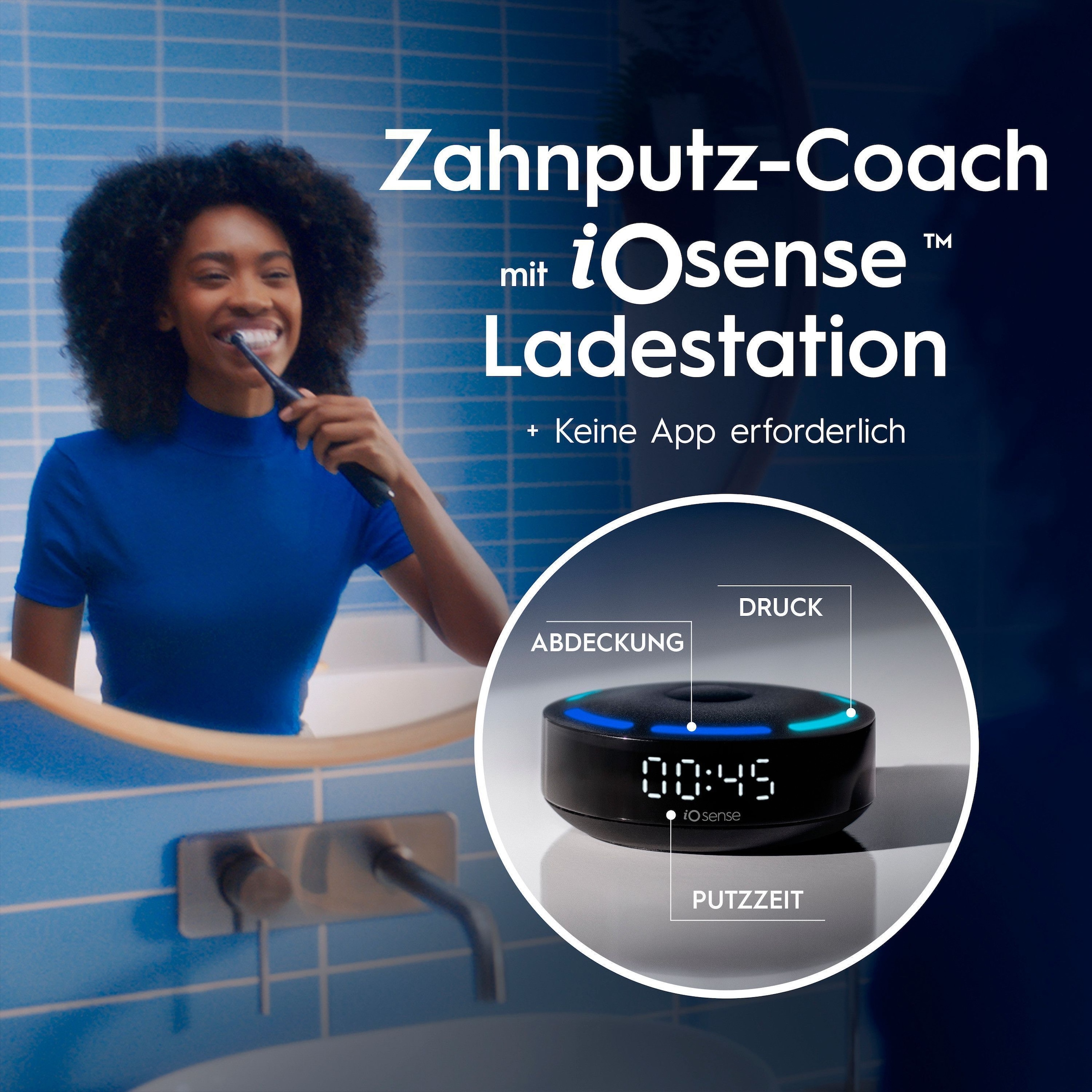 Oral-B Elektrische Zahnbürste »iO 10« 1 Stk. Aufsteckbürsten Magnet-Technologie, iOsense, 7 Putzmodi, Farbdisplay & Lade-Reiseetui