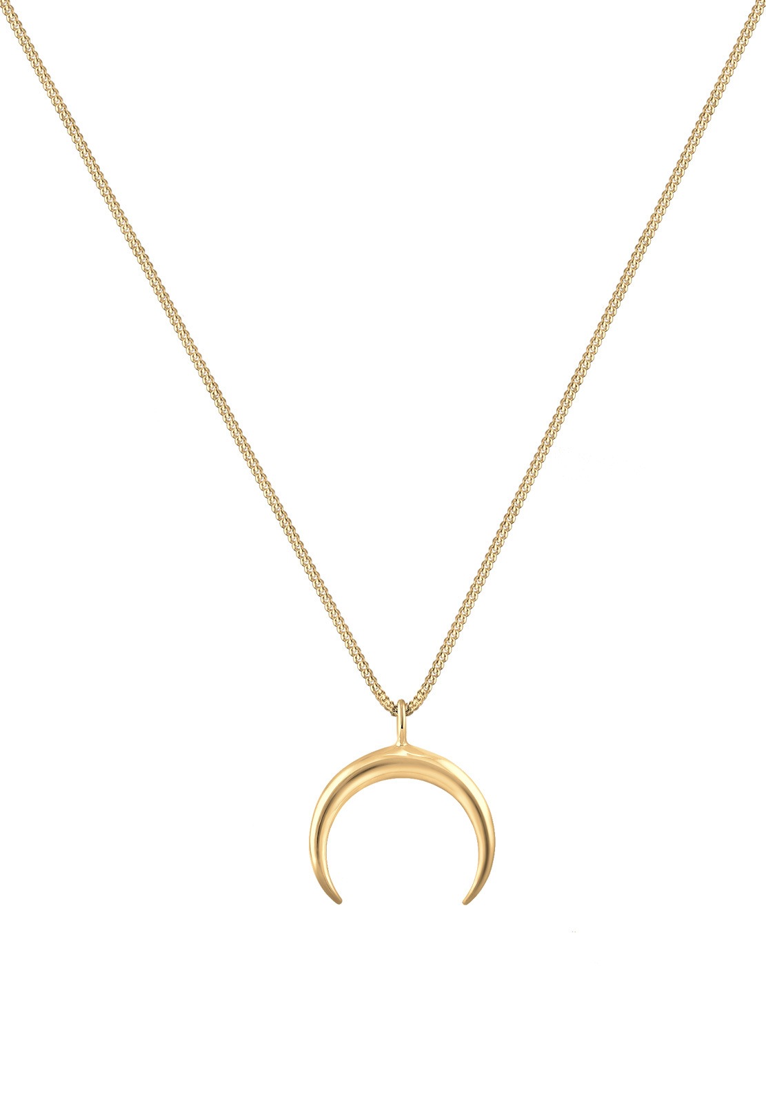 Elli Kette mit Anhänger »Halskette Kette Anhänger Halbmond Fein 925 Silber«