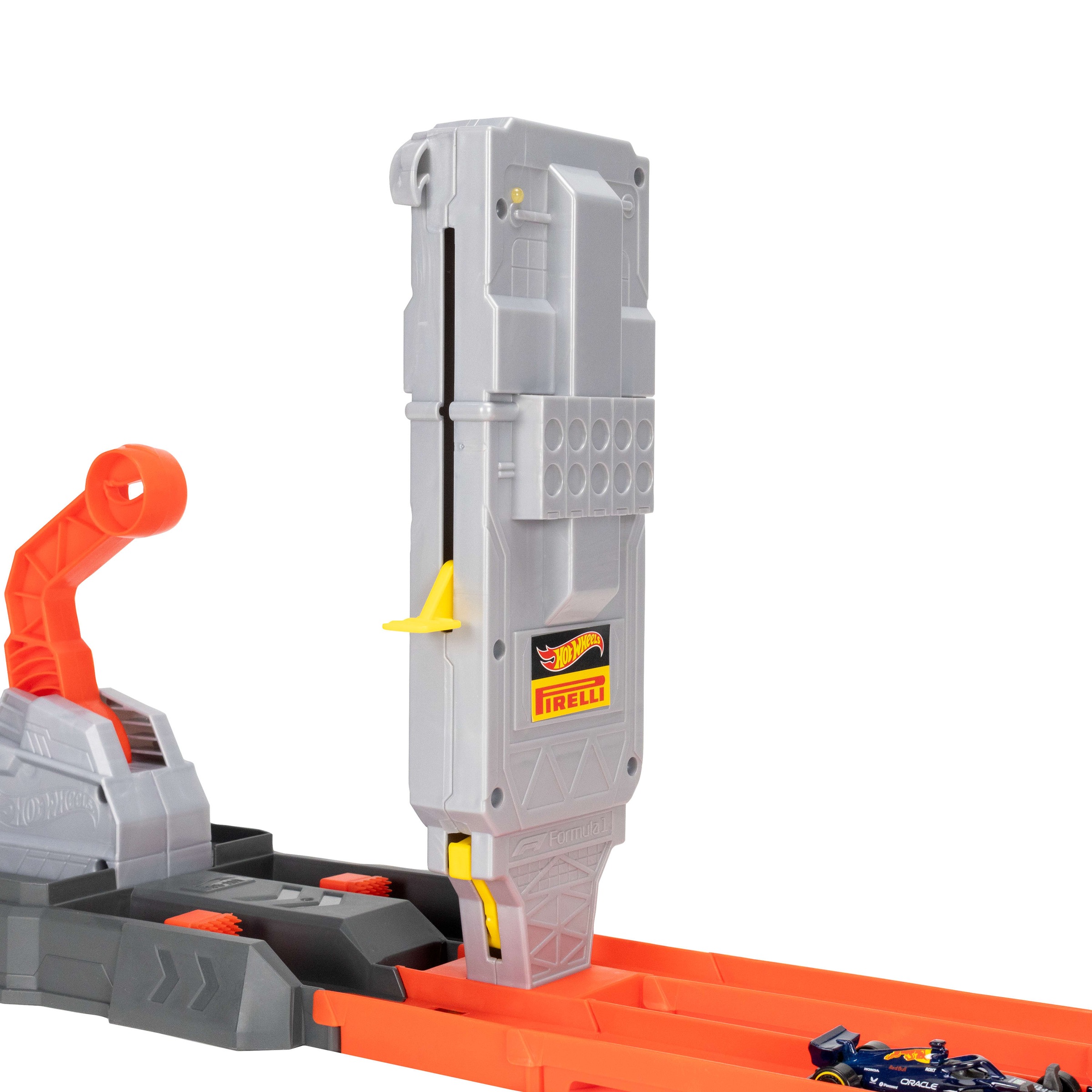Hot Wheels Autorennbahn »Racing Formel-1-Startaufstellung-Trackset« mit 2 Die-Cast-F1-Autos im Maßstab 1:64