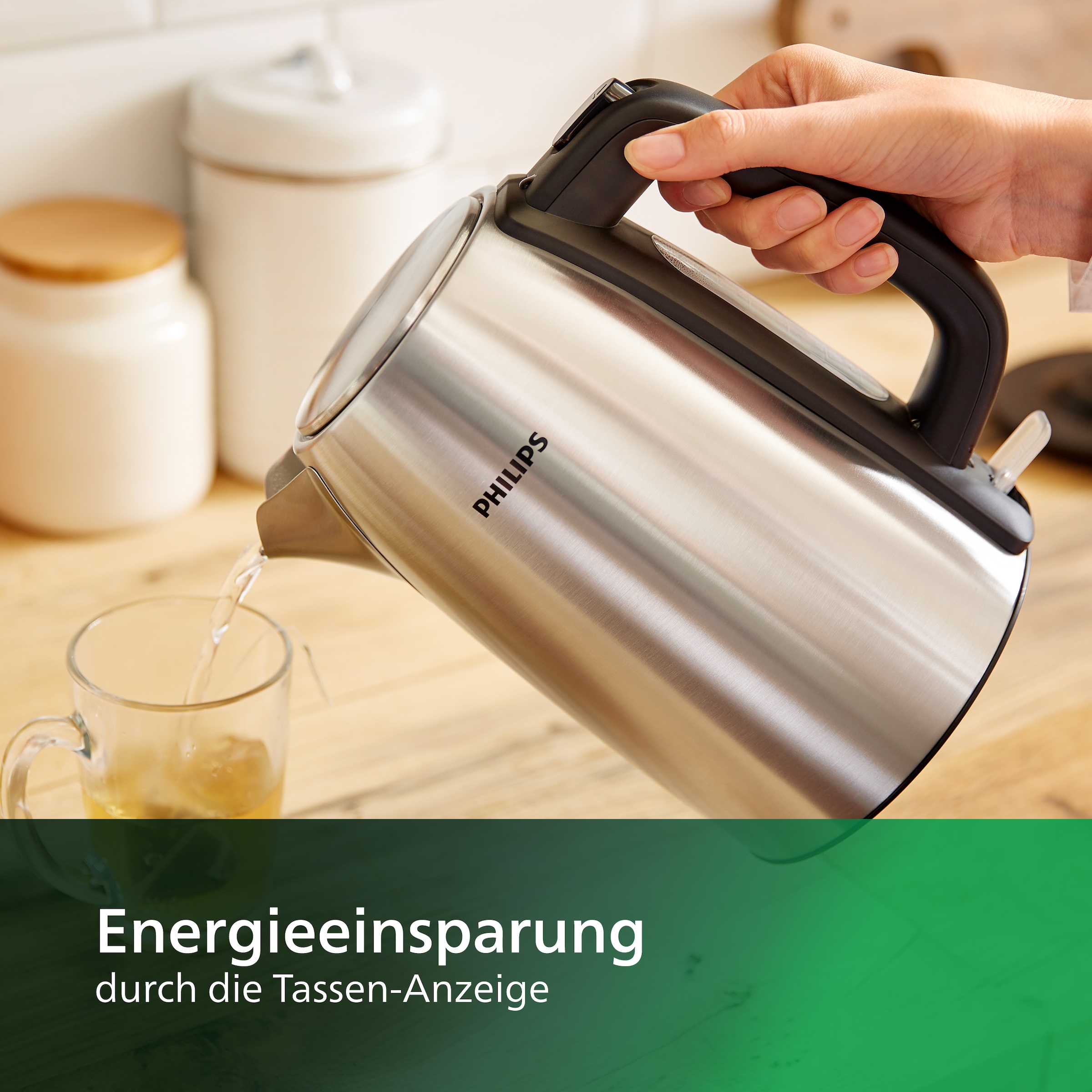 Philips Wasserkocher »HD9351/90 Viva Collection«, 1,7 l, 2200 W, mit extra großer Einfüllöffnung, Mikro-Sieb-Filter, aus Edelstahl