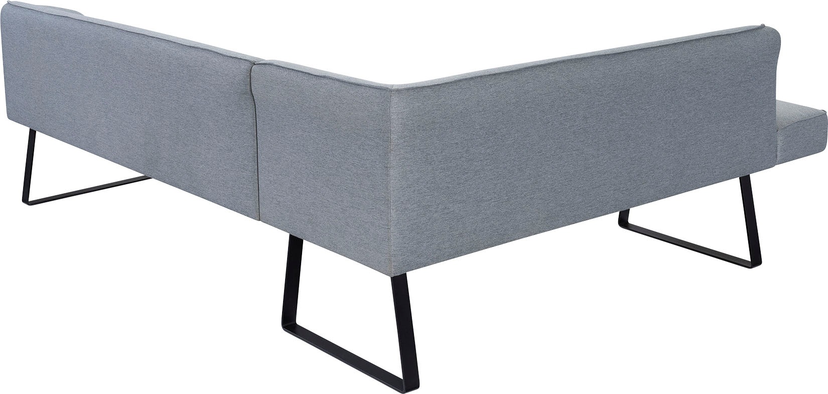 exxpo - sofa fashion Eckbank »Americano«, mit Keder und Metallfüßen, Bezug in verschiedenen Qualitäten