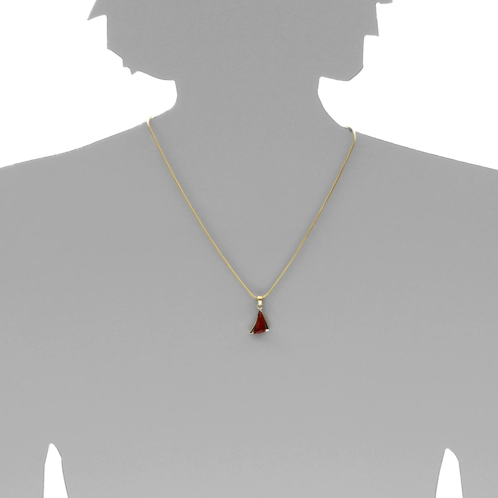 OSTSEE-SCHMUCK Kettenanhänger »- Imke 25 mm - Gold 585/000 - Bernstein«